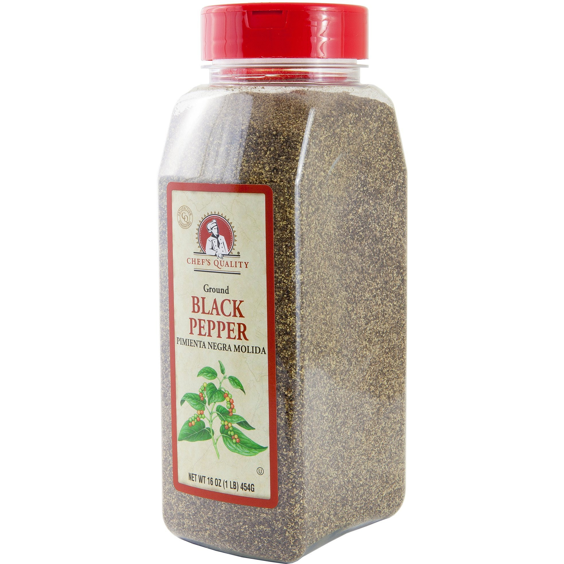 Black Pepper Ground Powder - Chefs Quality 1 Lb (16Oz) | Best Food Seasoning | Premium Restaurant Quality (Black Pepper)