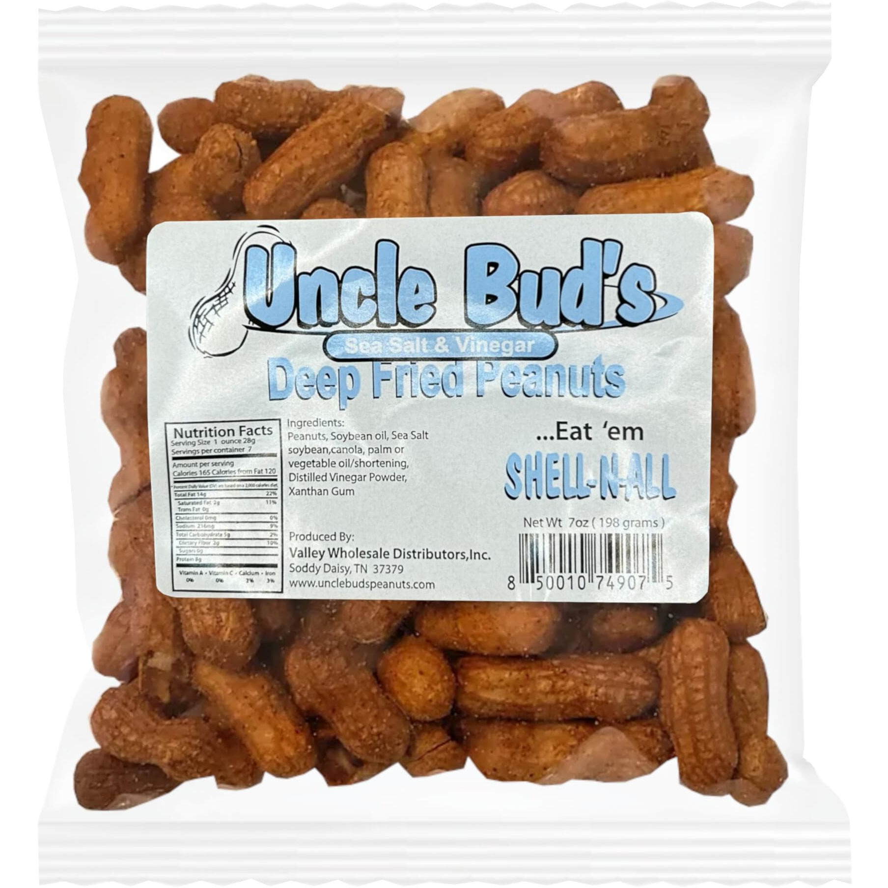 Deep Fried Peanuts -Eat Em Shell & All (Sea Salt & Vinegar)