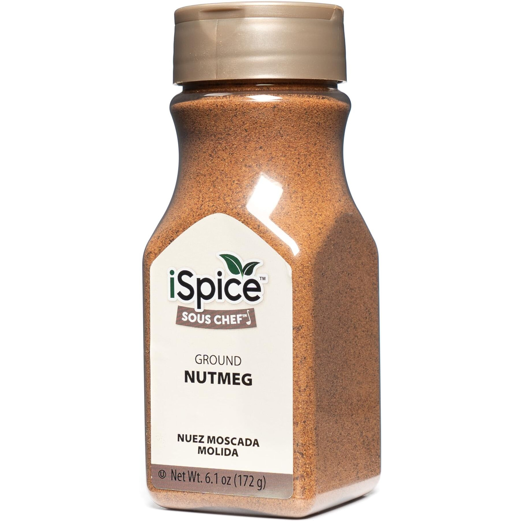 Ispice- Nutmeg Ground | Premium Grade | All Natural (1 Pack Ground) 6.1Oz (174G)