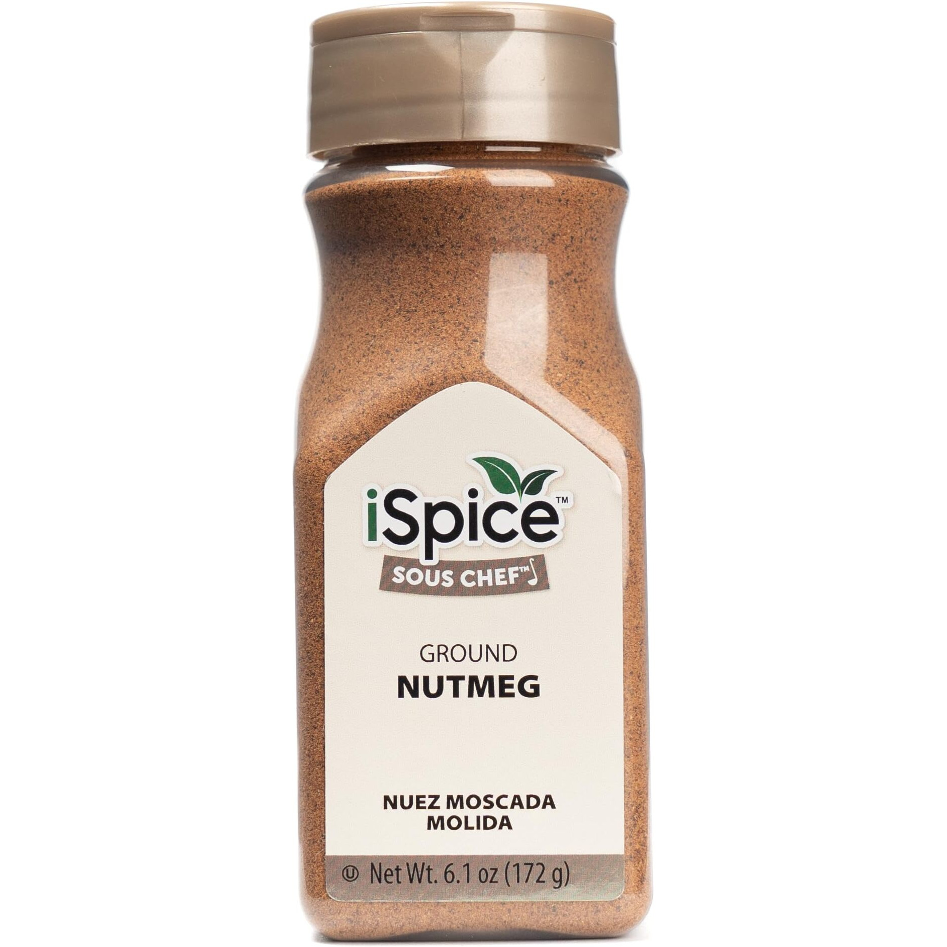Ispice- Nutmeg Ground | Premium Grade | All Natural (1 Pack Ground) 6.1Oz (174G)