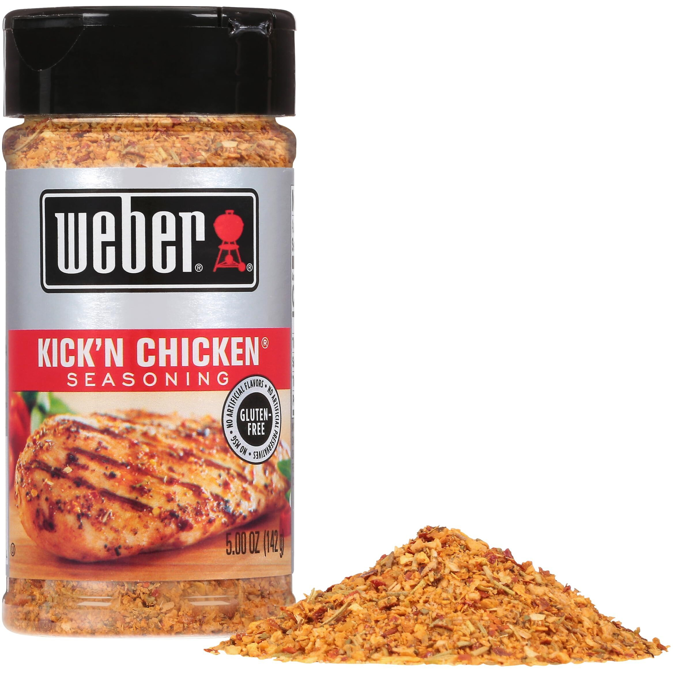 Weber Kick'N Chicken Seasoning, 5 Ounce Shaker (Pack Of 6)
