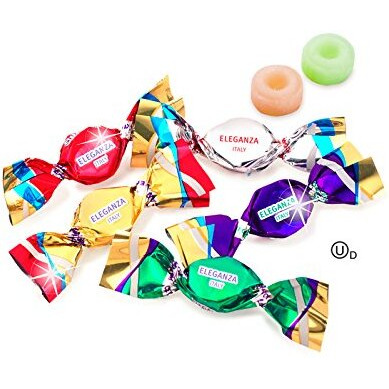 Glitterati Eleganza, Original Italian Miniature Hard Candies, Deluxe Quality, Individually Wrapped, 14Oz (400 Count)