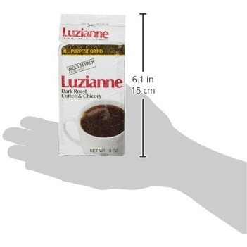 Luzianne Coffee & Chicory Dark Roast Ground Coffee, 13Oz Bag (Pack Of 4)