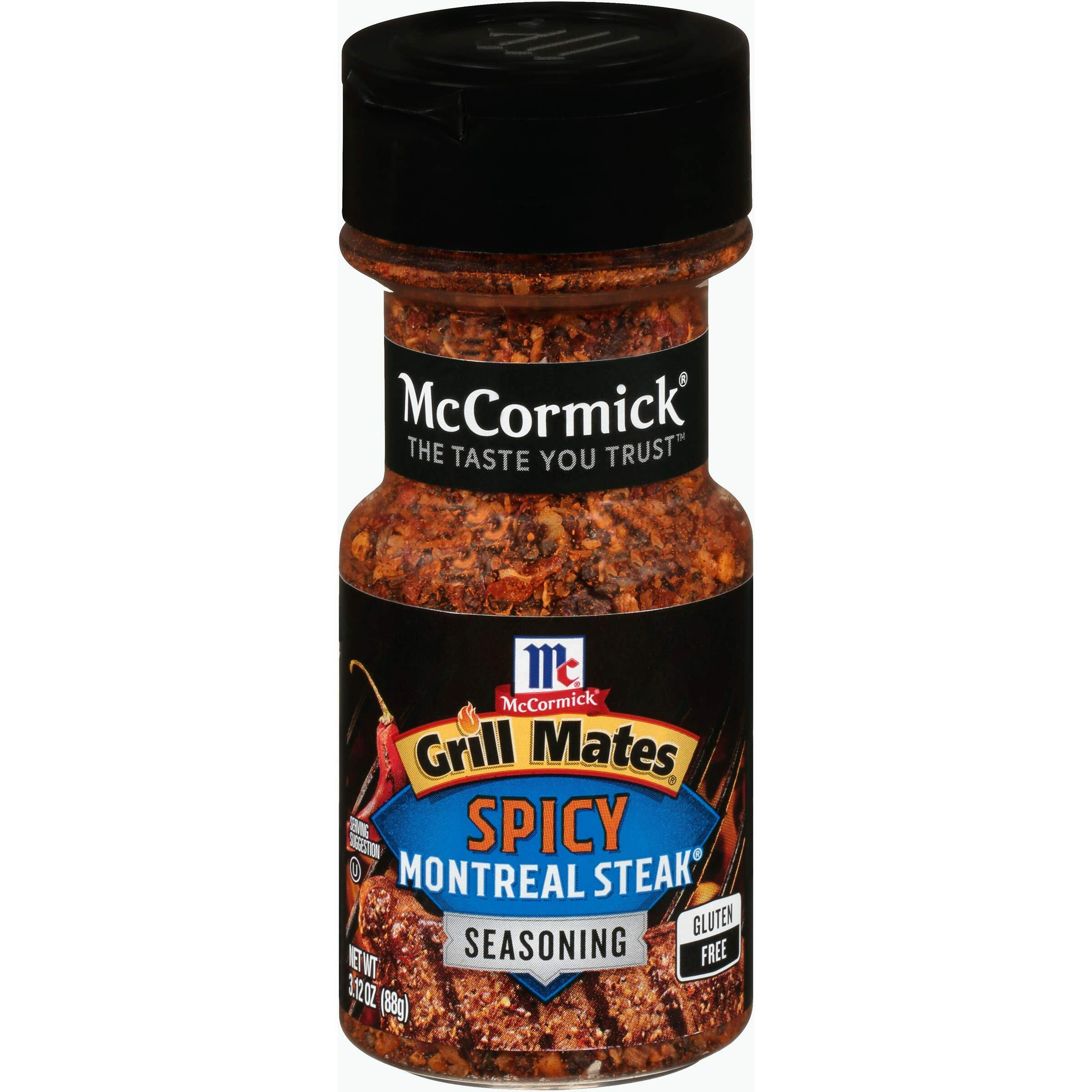Mccormick Grill Mates Spicy Montreal Steak Seasoning, 3.12 Oz (Pack Of 6)
