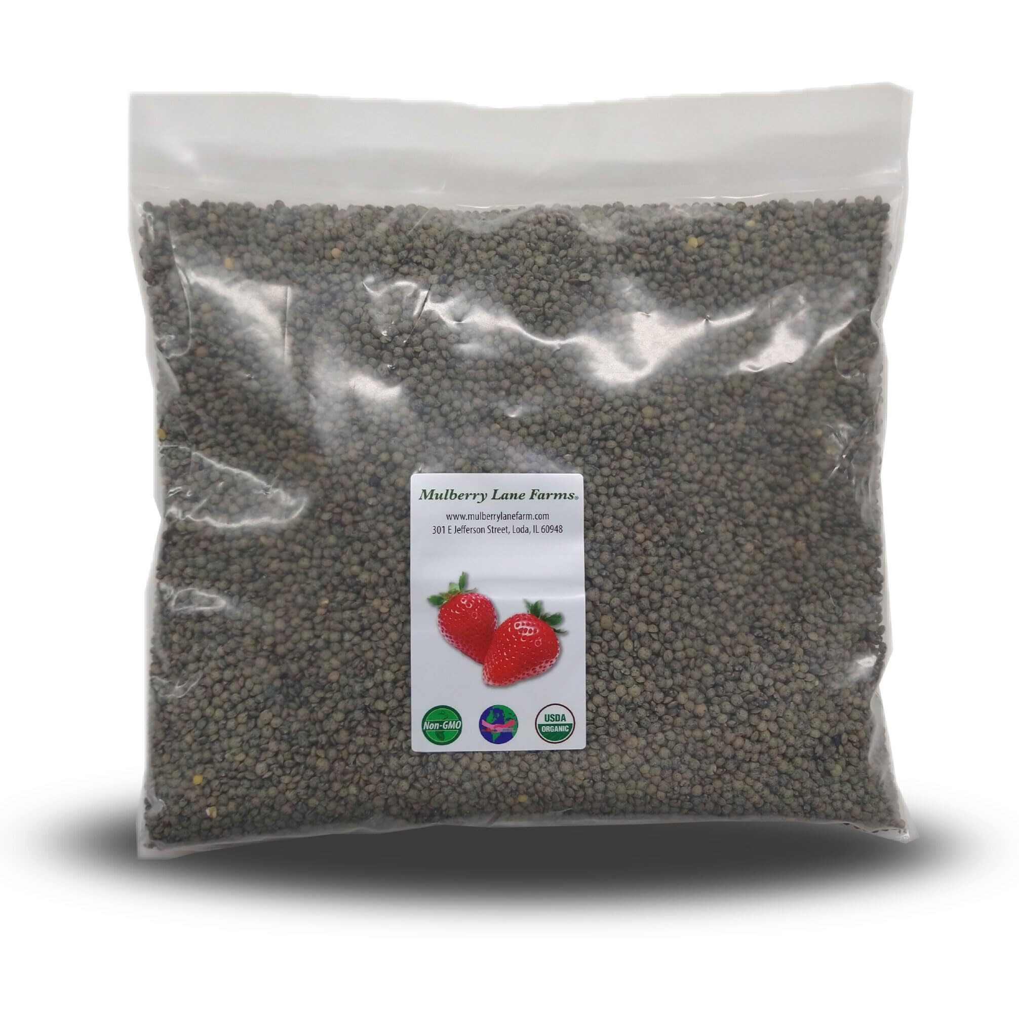 French Green Lentils 5 Pounds Petite, Usda Certified Organic, Non-Gmo Bulk, Product Of Usa, Mulberry Lane Farms