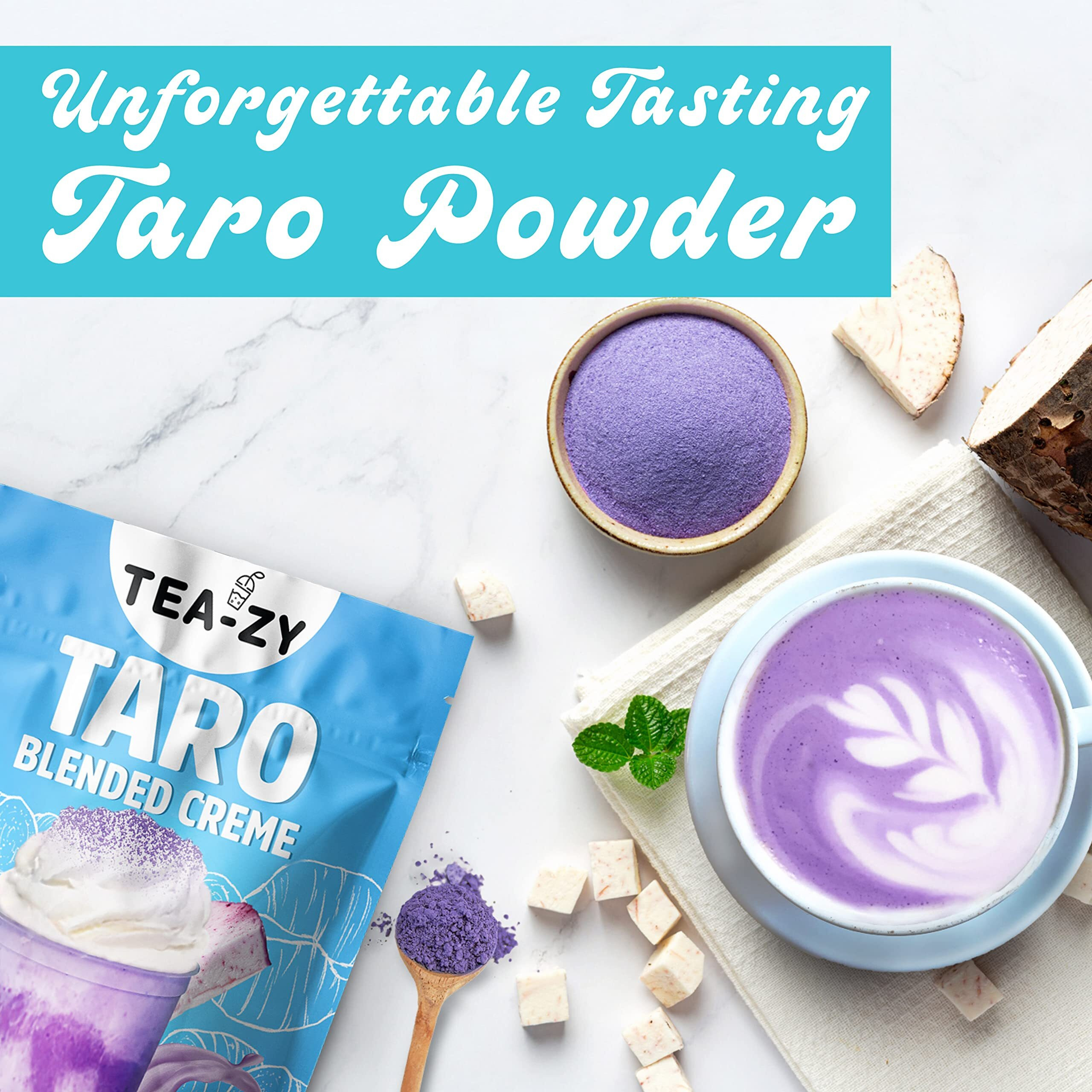 Taro Milk Tea Powder [3 Lbs] (45 Servings) Taro Powder For Bubble Tea. Taro Powder Bulk Format Bubble Tea Powder Suitable For Boba Shop.