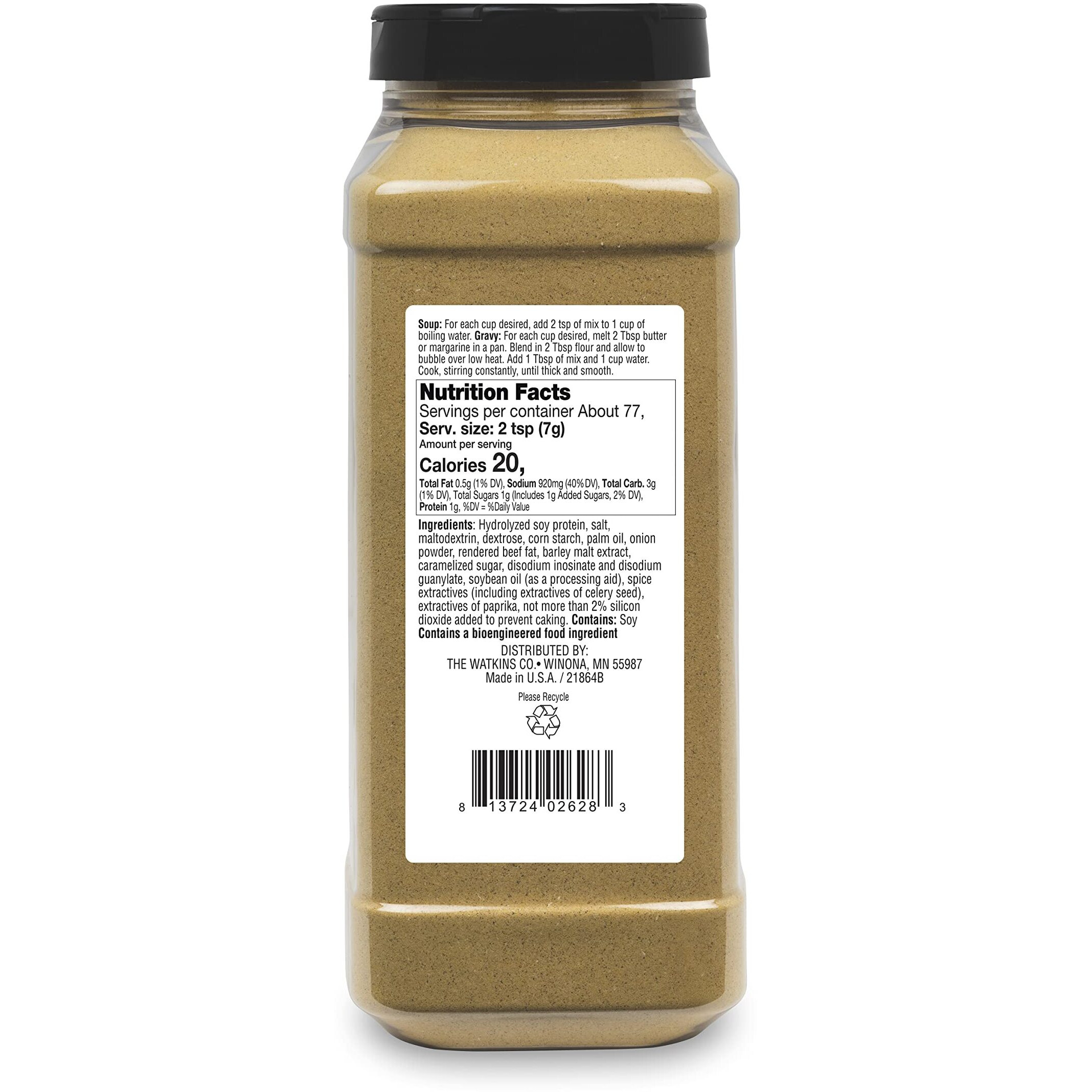 Watkins Soup And Gravy Base, Beef, 19 Oz., 1 Count