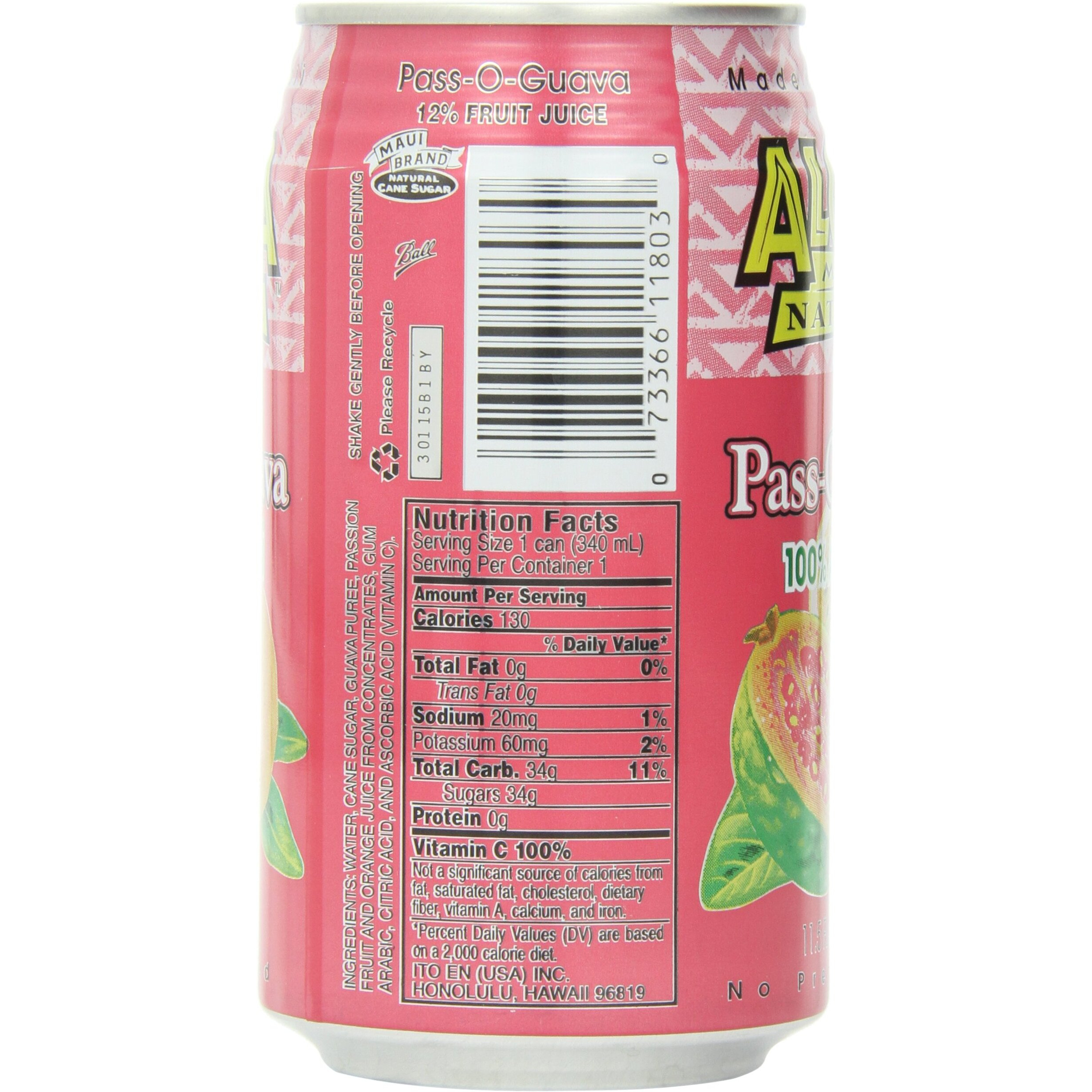 Aloha Maid Juice Pass-O-Guava, 11.5-Ounce (Pack Of 24)
