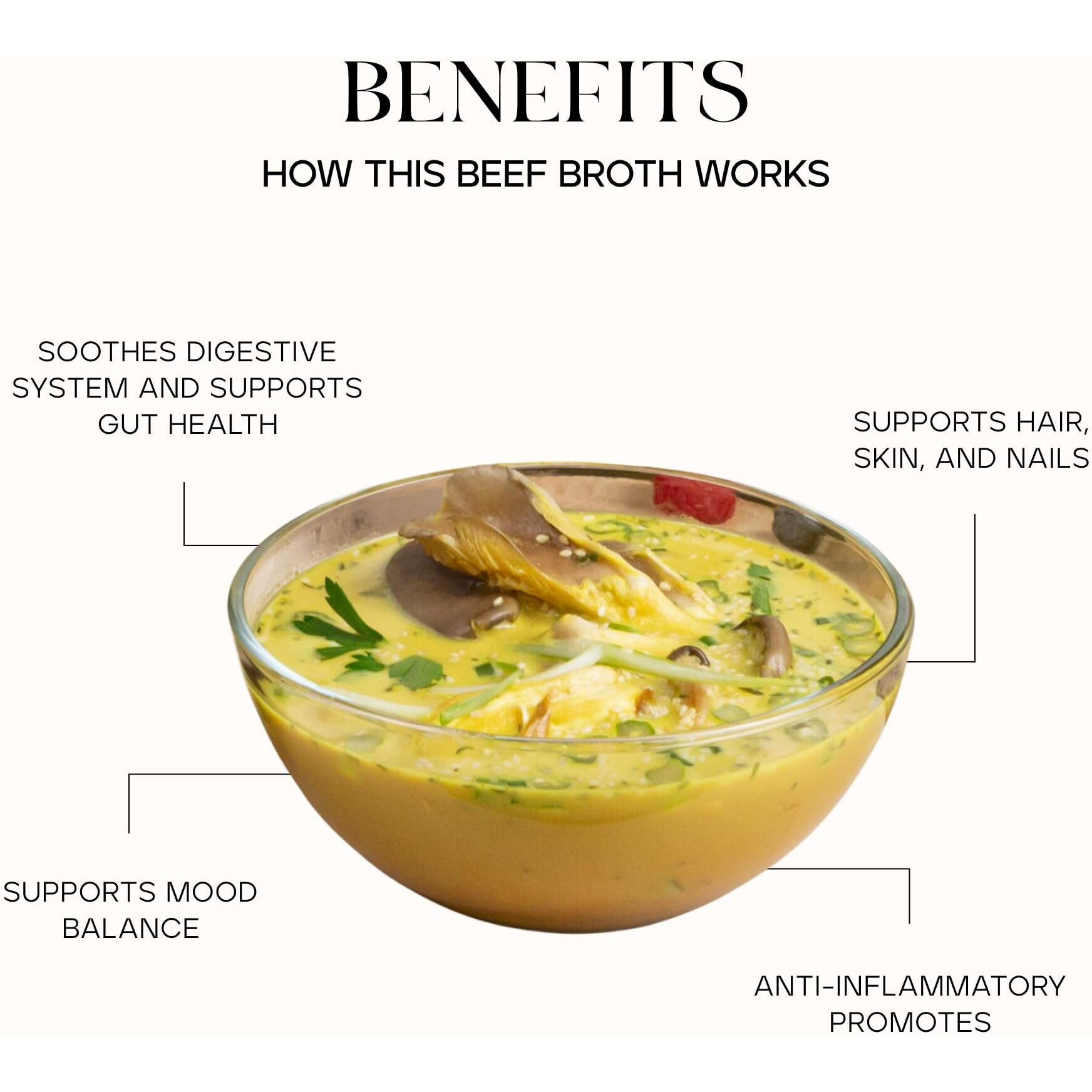 Kroma Premium Grass Fed Beef Bone Broth, Dairy & Gluten Free Powder Mix With Collagen, Protein, Turmeric & Other Organic Ingredients, Promotes Gut Health & Healthy Skin, Hair & Nails - 7 Packets