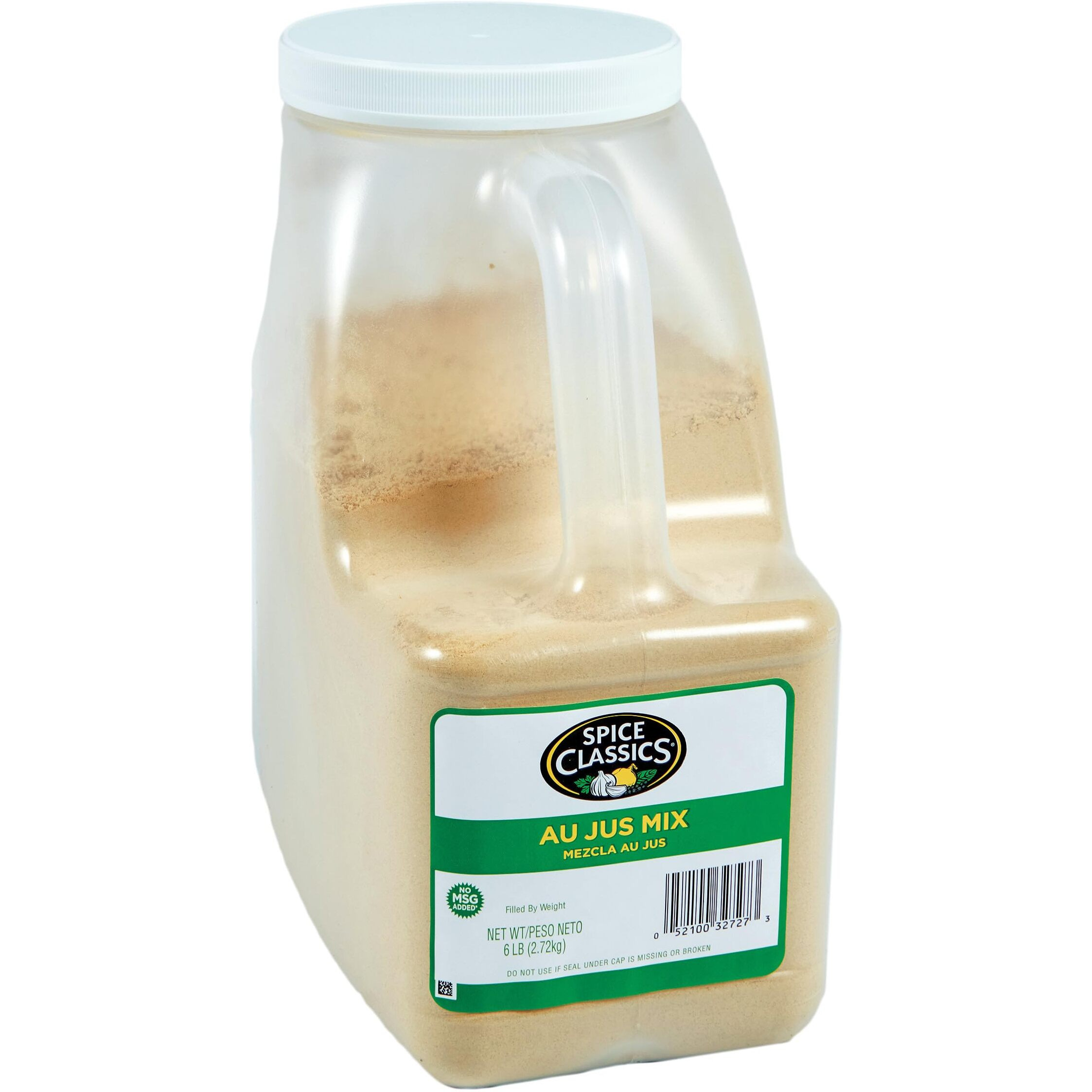 Spice Classics Au Jus Mix, 6 Lb - One 6 Pound Container Of Au Jus Gravy Mix, Best For Bulk Preparation, Use To Heighten Flavor Of Ribs, French Dip Sandwiches, Roast Beef And More