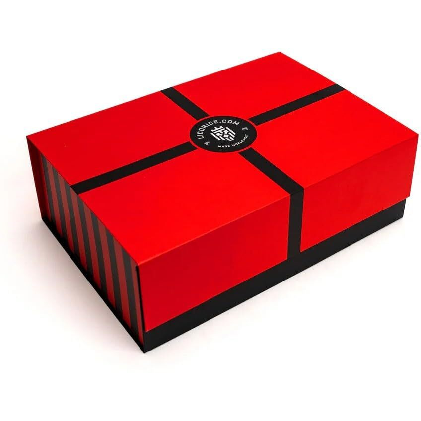 Licorice.Com Gourmet Sour Assorted Licorice Gift Set - Strawberry Sour, Blue Raspberry Sour, Watermelon Sour Licorice Twists (Pack Of 3)