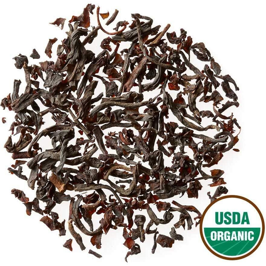 Golden Moon Tea Organic English Breakfast Black Tea - Loose Leaf, Non-Gmo 4 Tea Blend - 1 Pound (192 Servings)
