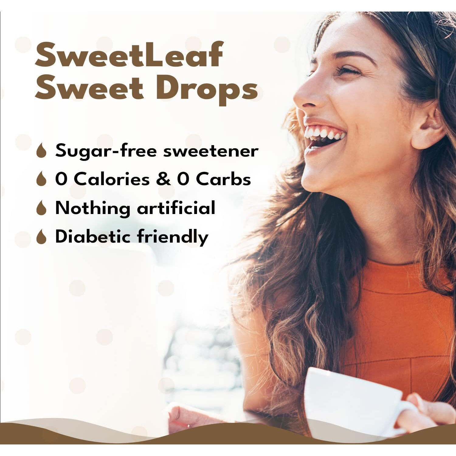 Wisdom Natural Brands Stevia Liquid Sweet Drops - Hazelnut Flavored Drops, Stevia Liquid Sweetener, Zero-Calorie, Sugar-Free Syrup Alternative For Keto Coffee, Baking, Shakes, 2 Fl Oz (Pack Of 3)