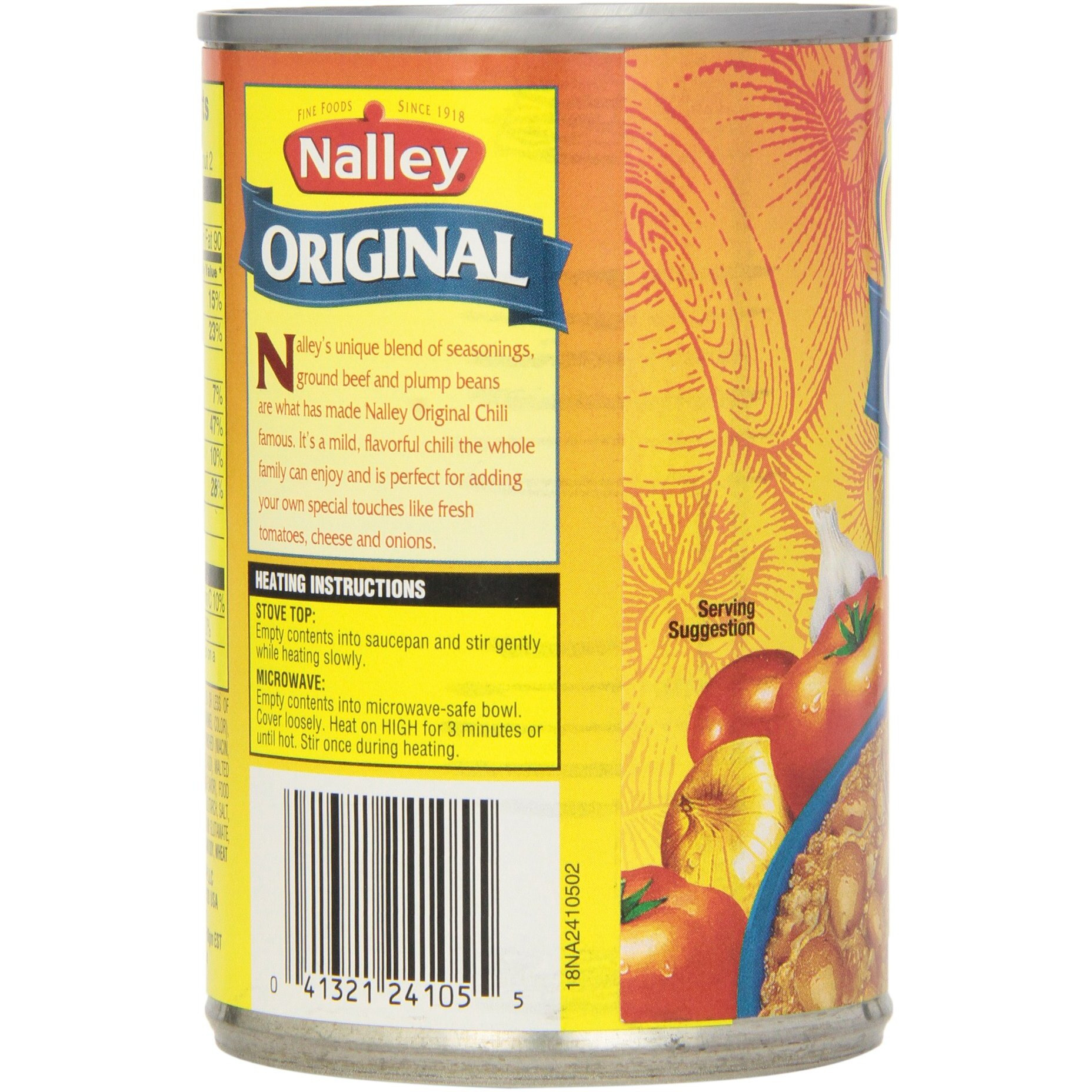 Nalley Original Chili Con Carne With Beans, 14 Ounce (Pack Of 12)