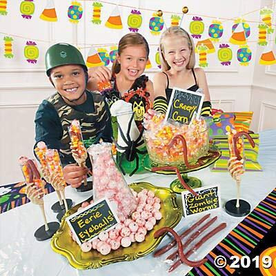 Fun Express Candy Corn Assorted Flavors - 32 Packs Of Classic Halloween Candy Corn Mix - Perfect Goodie Bag Fillers, Delight Trick-Or-Treaters With 17 Bulk Candy Corn Pieces Per Bag