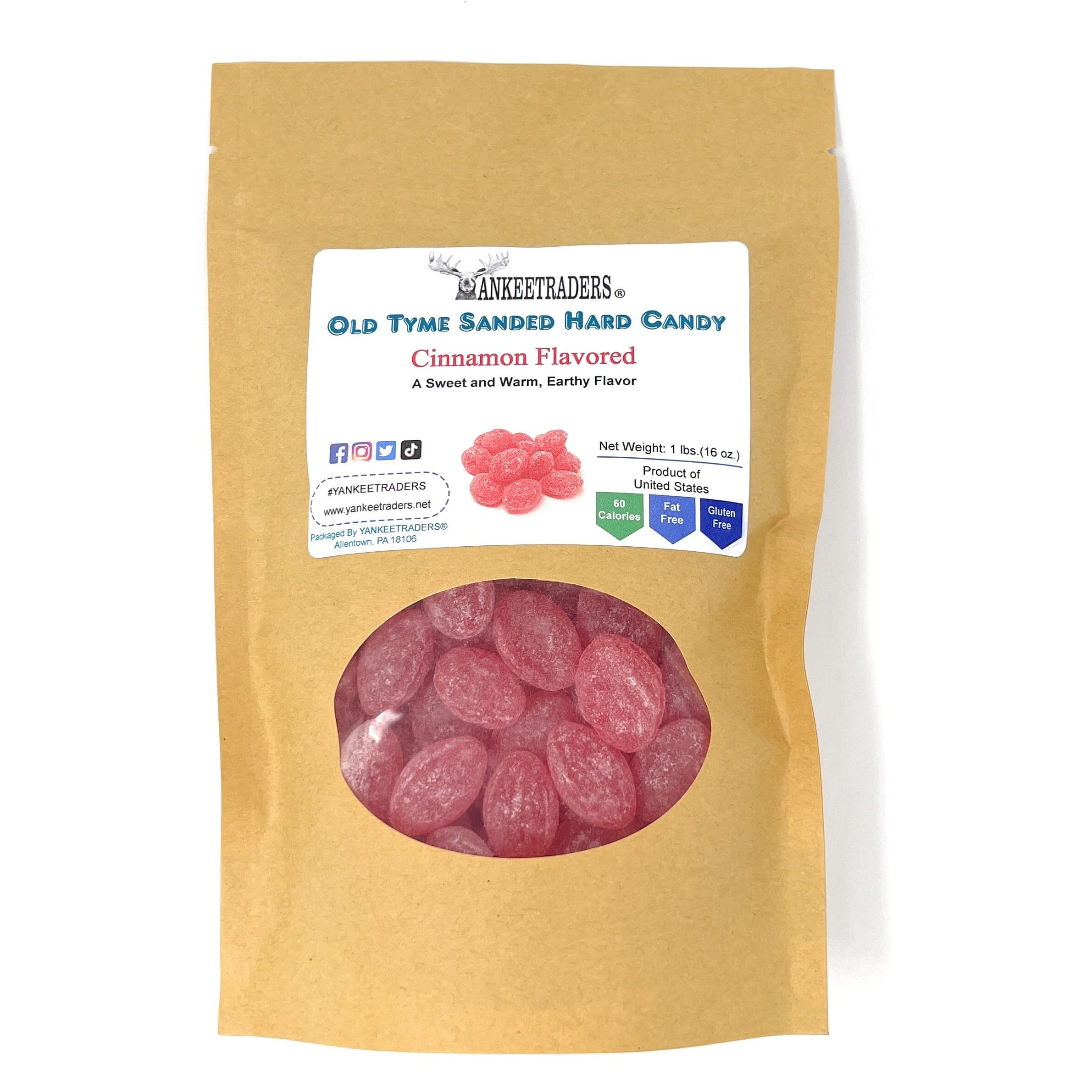 Yankee Traders Old Tyme Sanded Hard Candy, Cinnamon, 1 Pound