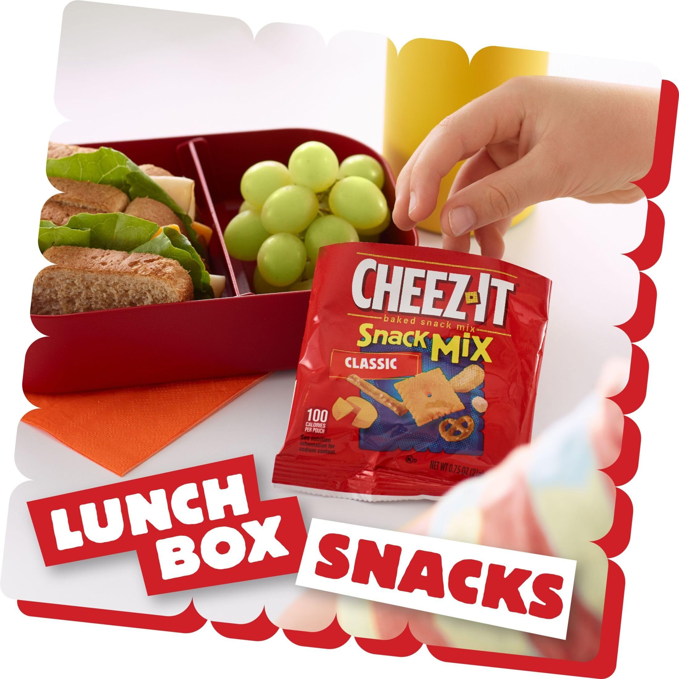 Cheez-It Snack Mix, Lunch Snacks, Office And Kids Snacks, Classic, 36Oz Case (4 Boxes)