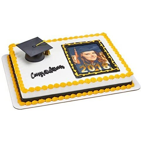 Smooth Grad Hat Layon Cake Topper