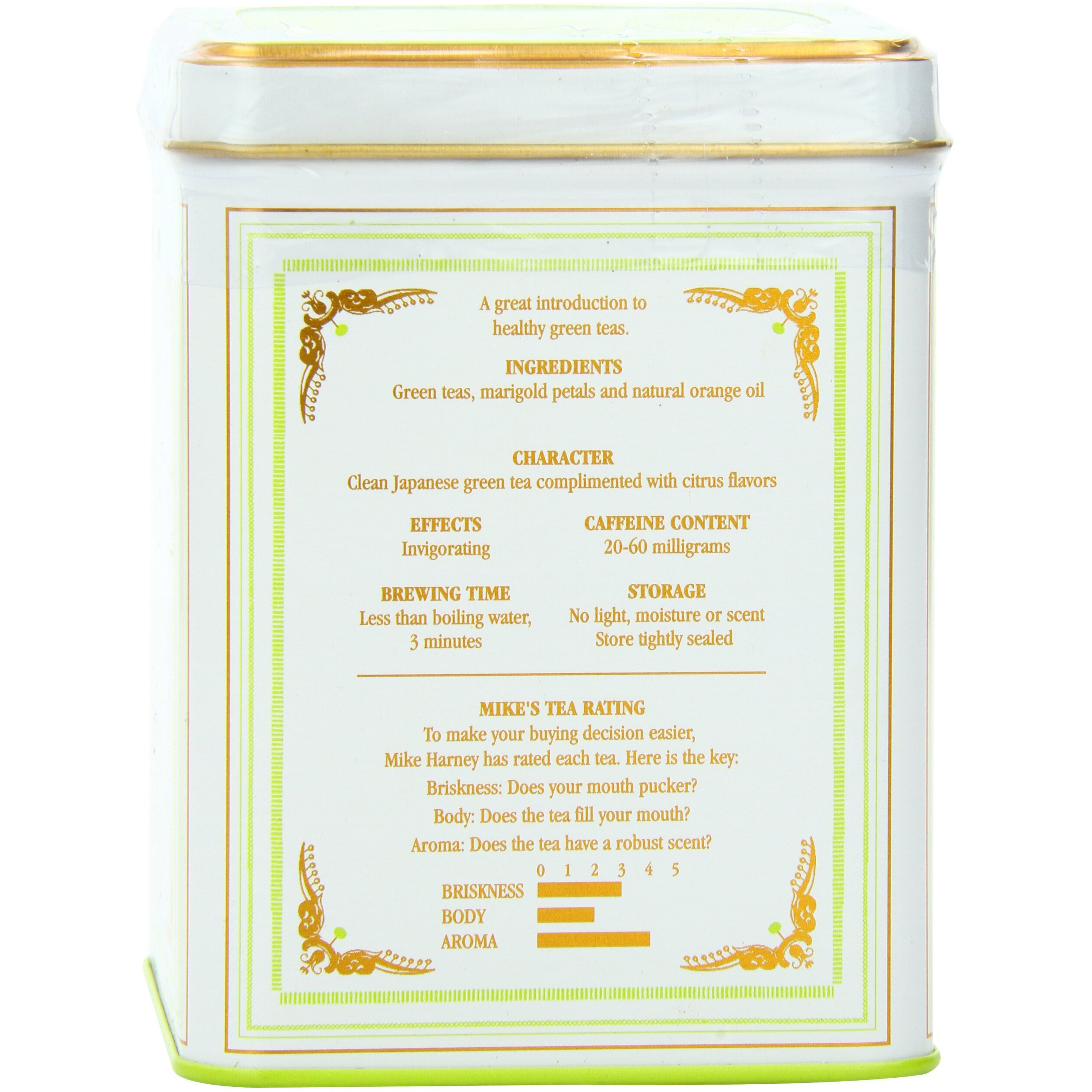 Harney & Sons Citron Green Tea, White, 20 Count (Pack Of 1)