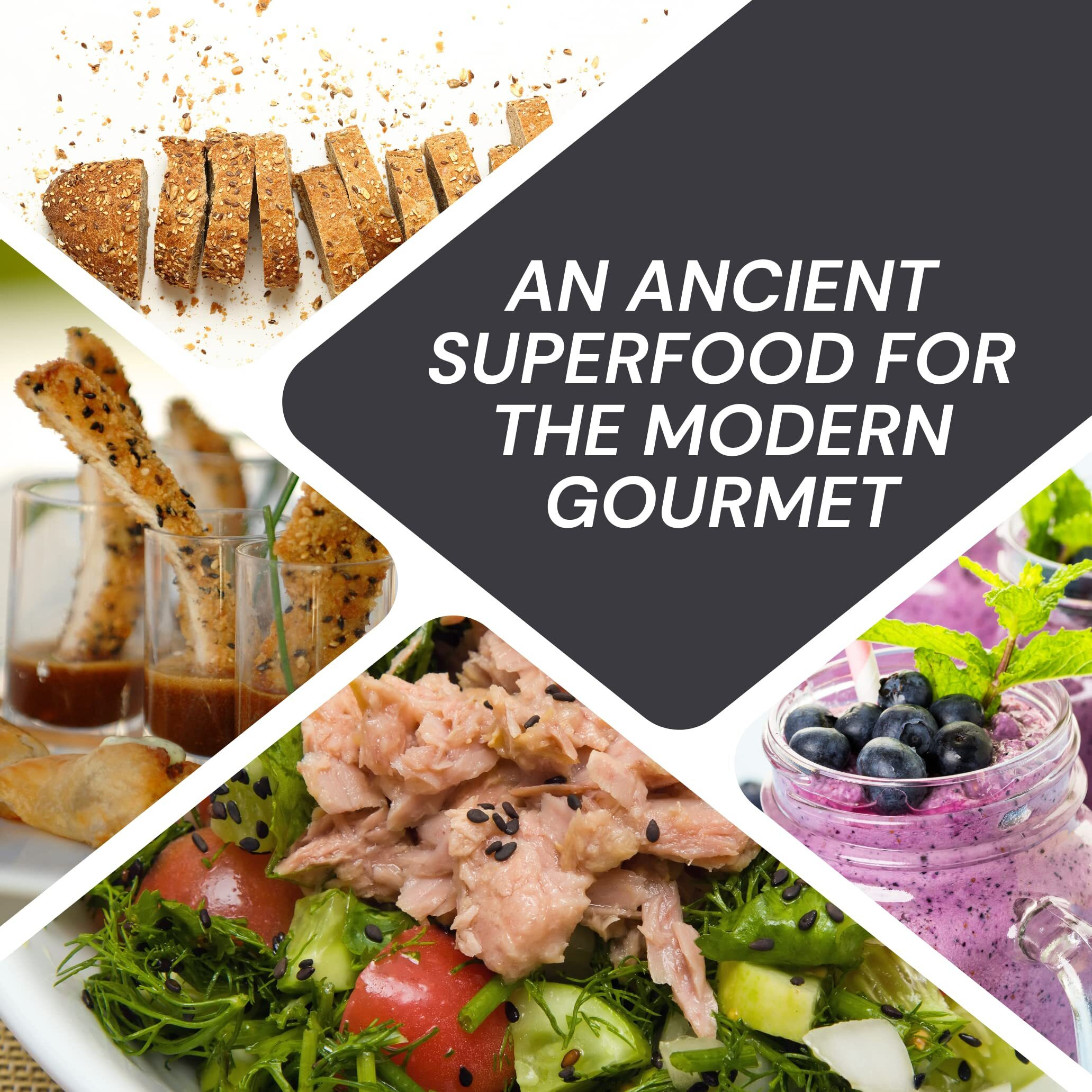 Ramaroma, Organic Black Sesame Seeds (100G/3.5Oz) Non-Gmo, Vegan | Raw Sesame Seeds | Sesamum Indicum | Sesame Seeds Whole Black | Perfect For Stir-Fries, Salads, Baking & Cooking