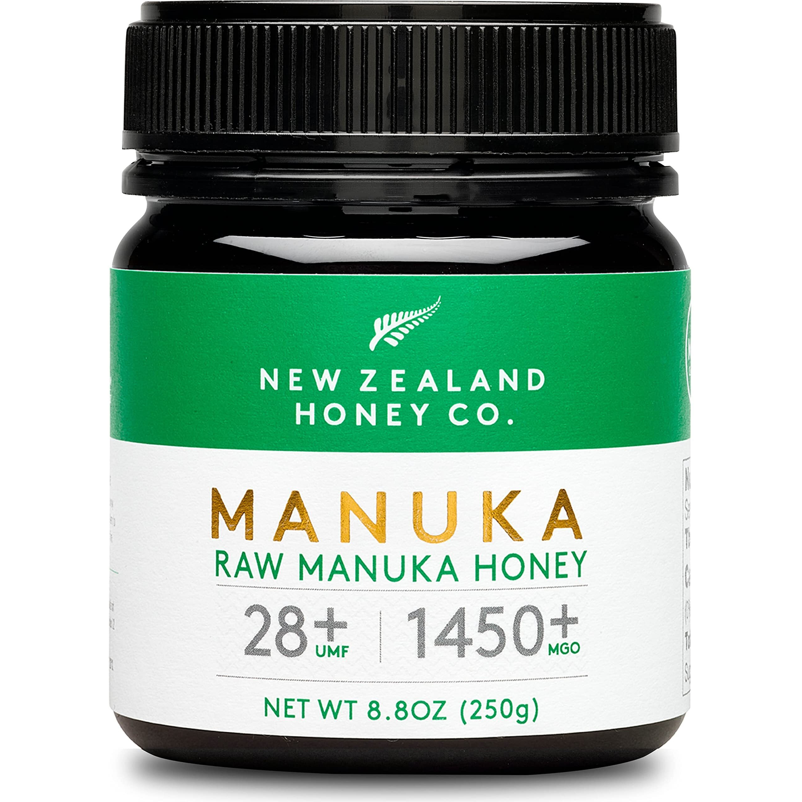 New Zealand Honey Co. Raw Manuka Honey Umf 28+ | Mgo 1450+, Umf Certified / 8.8Oz