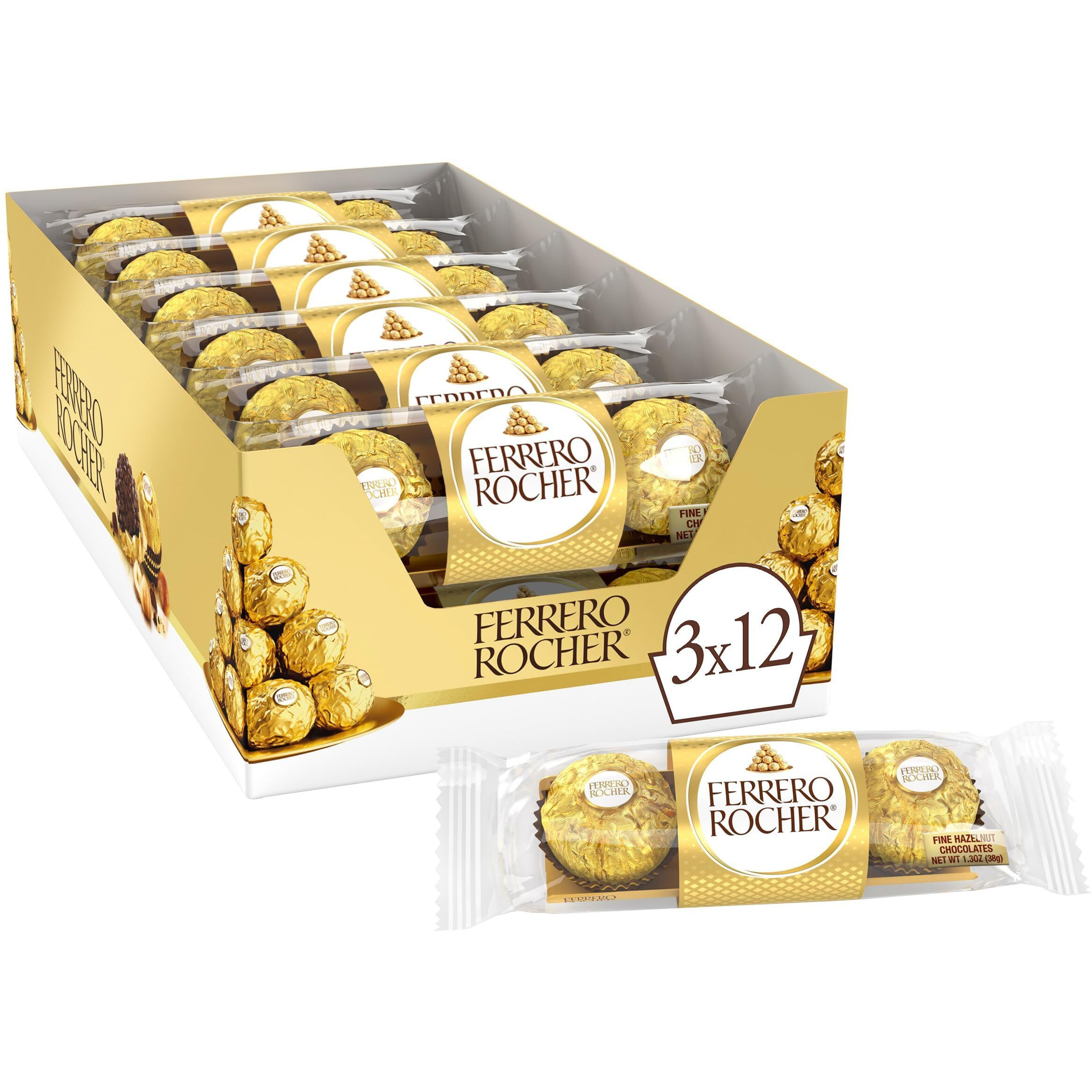 Ferrero Rocher 3Pc Box 12Ct