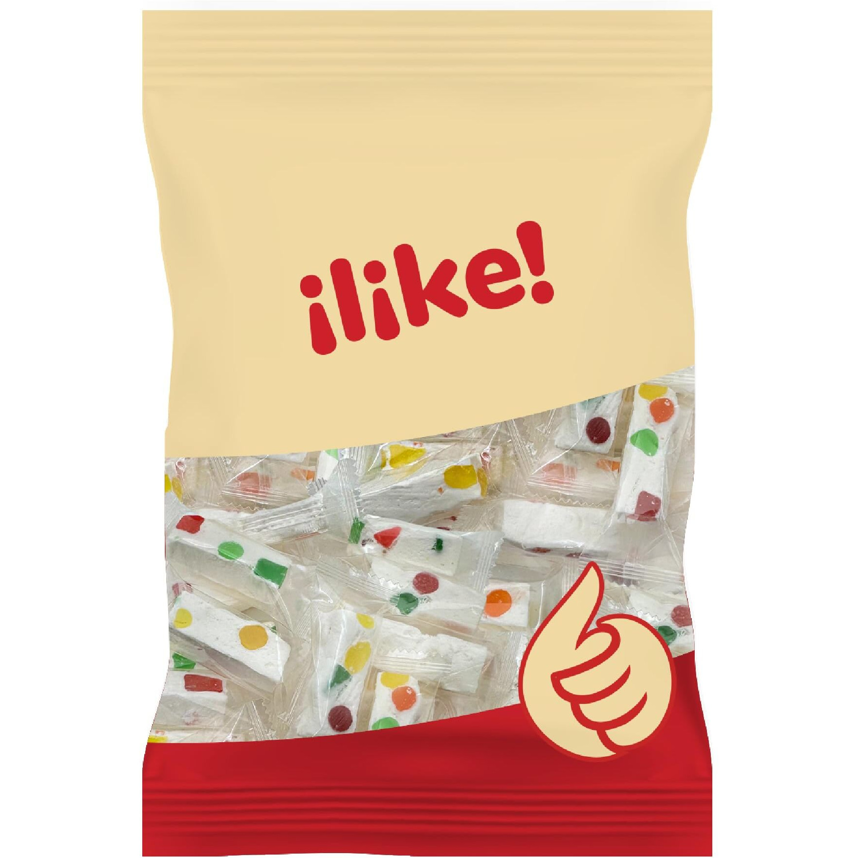 Jujube Nougat Candy With Fruit Jelly Pieces, Individually Wrapped, 11-Ounce Pack (About 30 Pieces)