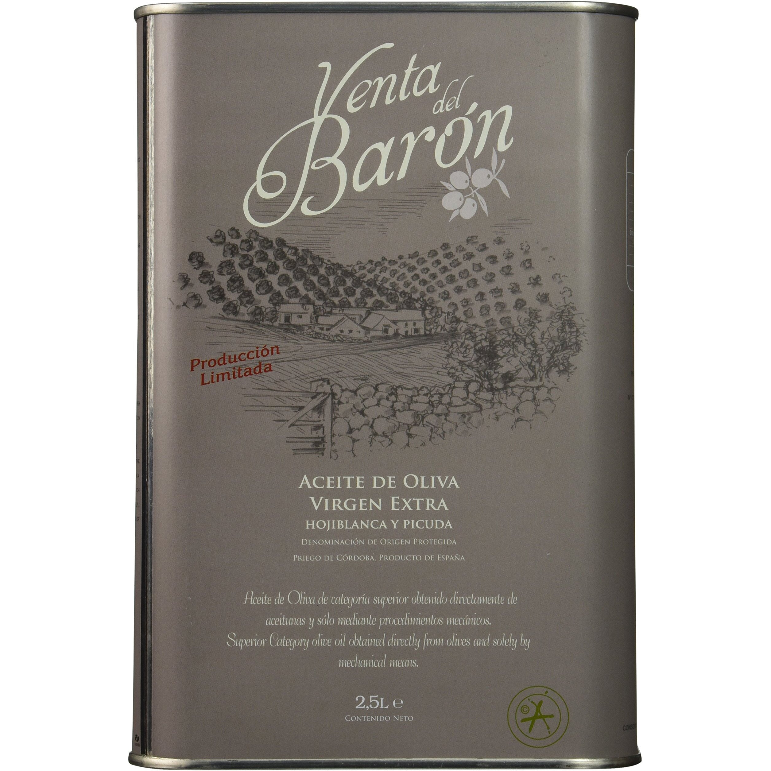 Venta Del Baron 2019 Harvest Spanish Extra Virgin Olive Oil - 2.5 Liter / 84.5 Ounce Tin