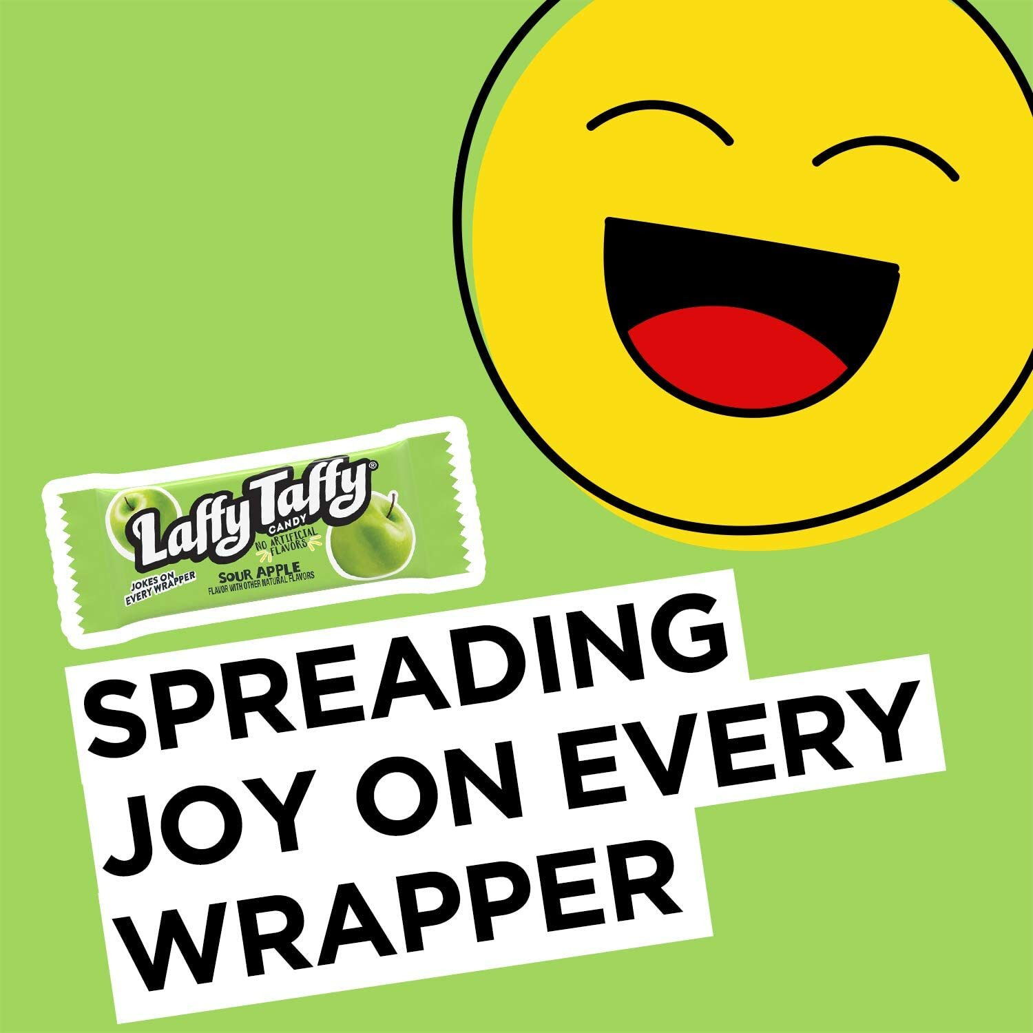 Laffy Taffy Chewy, Tangy, And Tasty Mini Taffy Wrapped Bars In Bulk - (1 Pound) (Sour Apple)(Green Apple)