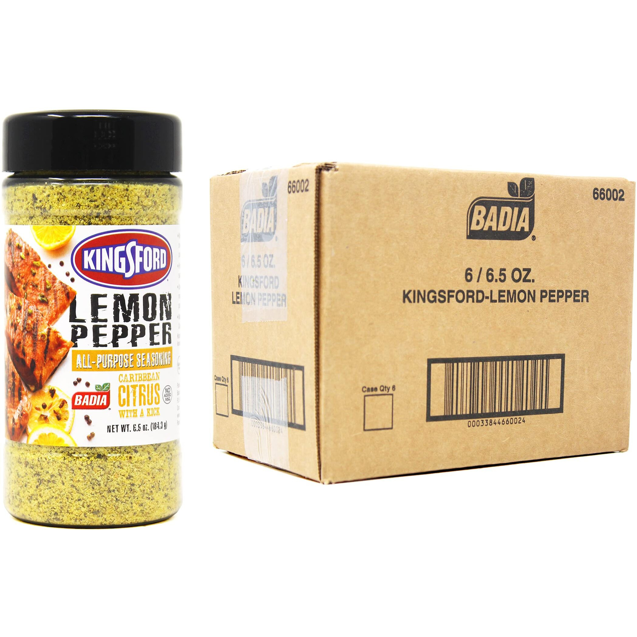 Kingsford Badia Lemon Pepper All-Purpose Seasoning, 6.5 Oz (Pack Of 6)