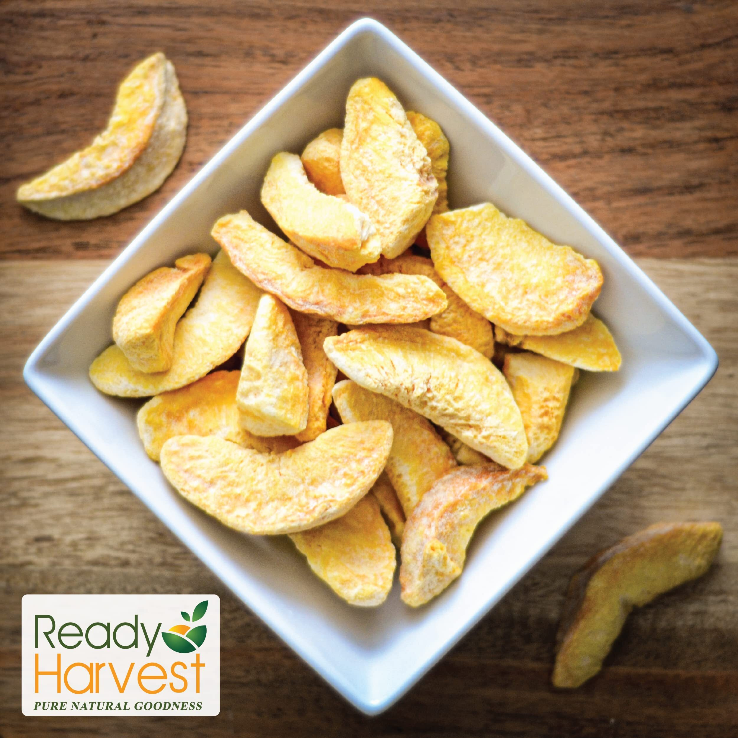 Ready Harvest Freeze Dried Peaches Freeze Dried Fruit, Freeze Dried Food Gluten Free Snacks, Fruit Snacks, Canned Food, Bug Out Bag Camping Essentials, Veggie Snacks 10 Can, 25-Year Shelf Life 397G