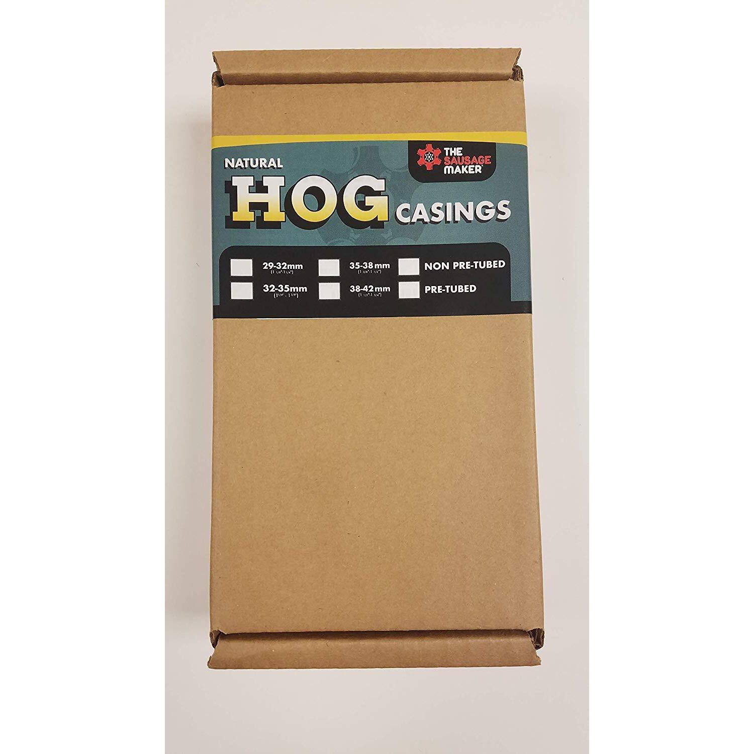 The Sausage Maker - Natural Hog Sausage Casings 'Butcher Pack', 35-38 Mm (1 1/8""-1 1/4""), Makes 90 Lbs.