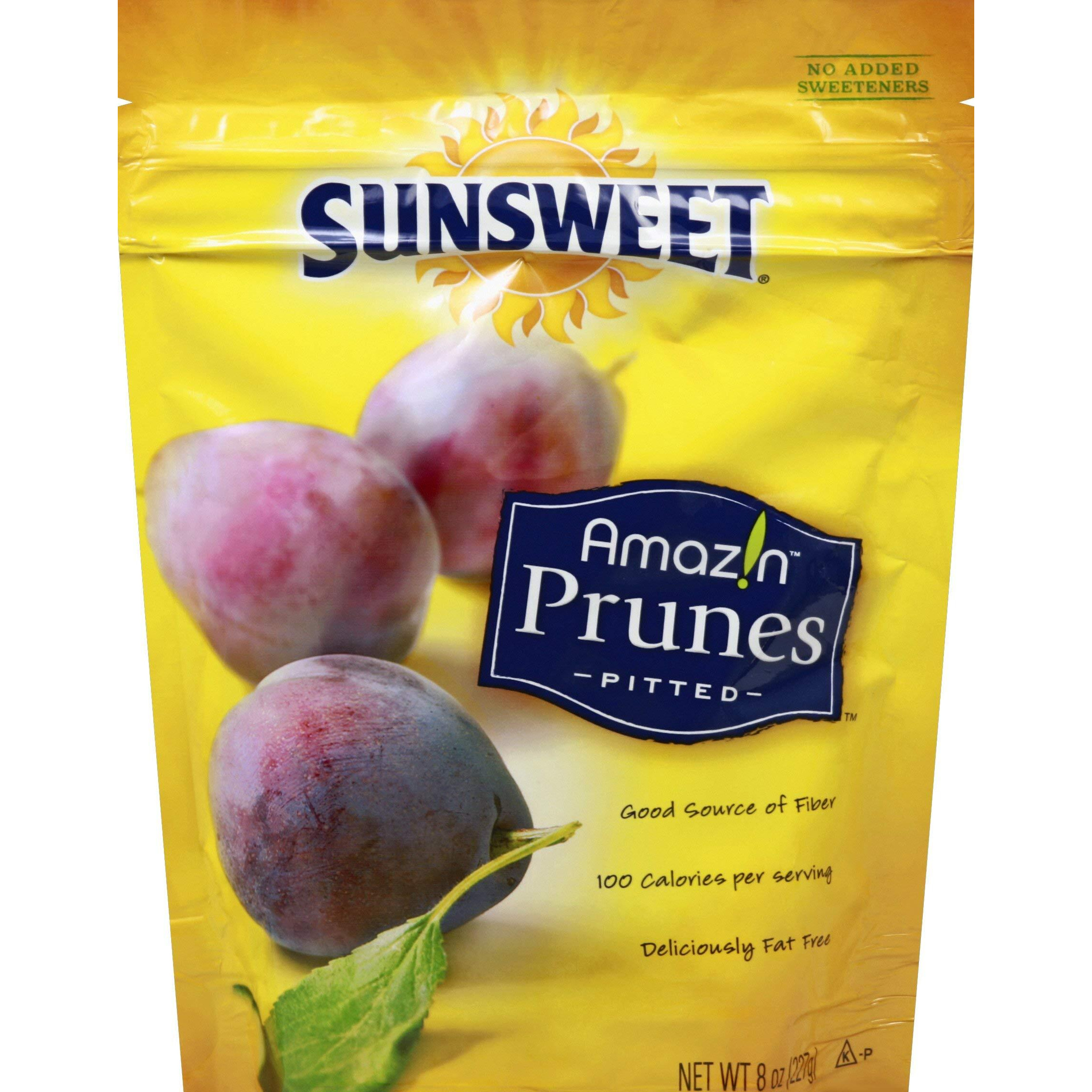 Sunsweet Amazin Prunes Pitted 8Oz (Pack Of 6)