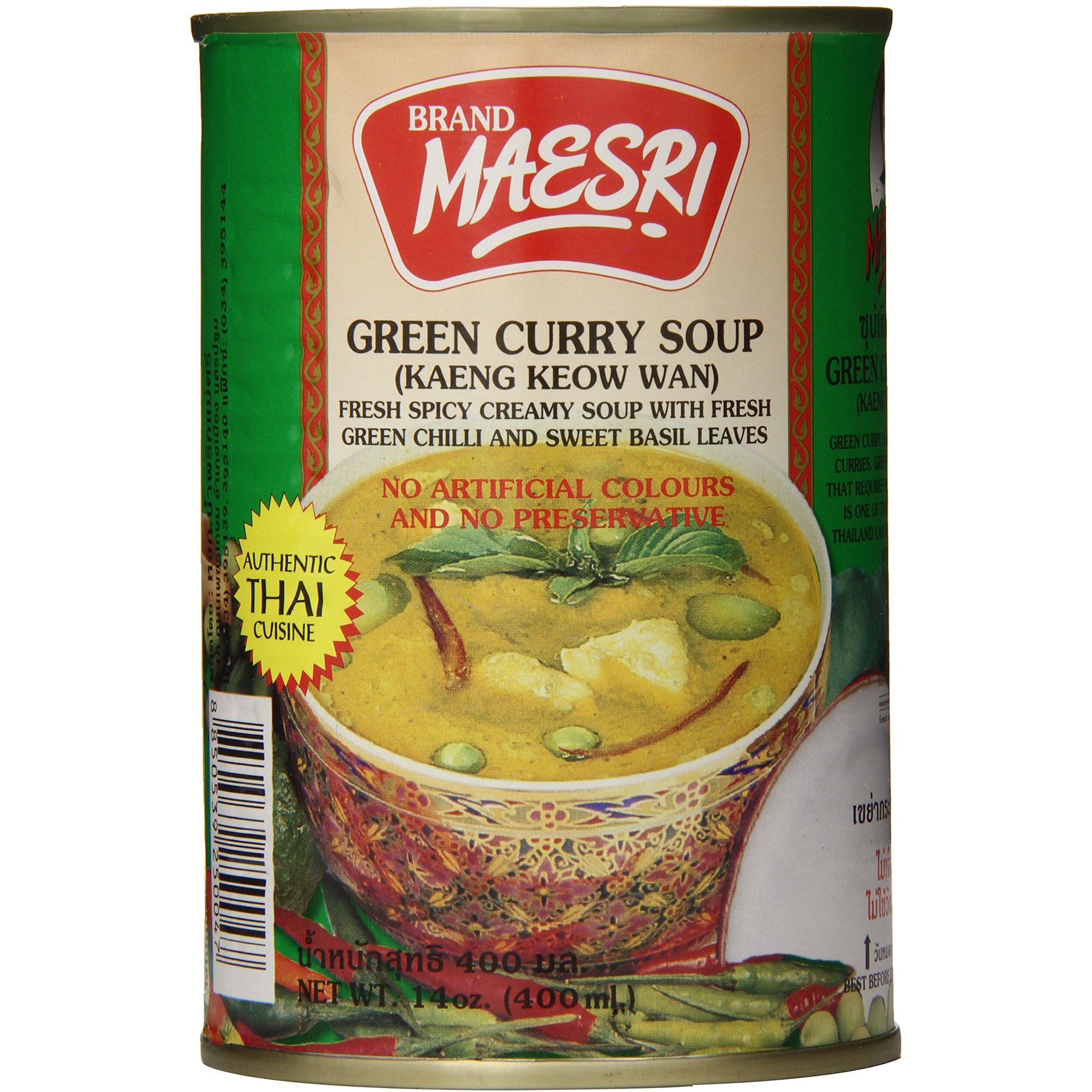 Maesri Green Curry Soup, 14 Ounce (Pack Of 12)