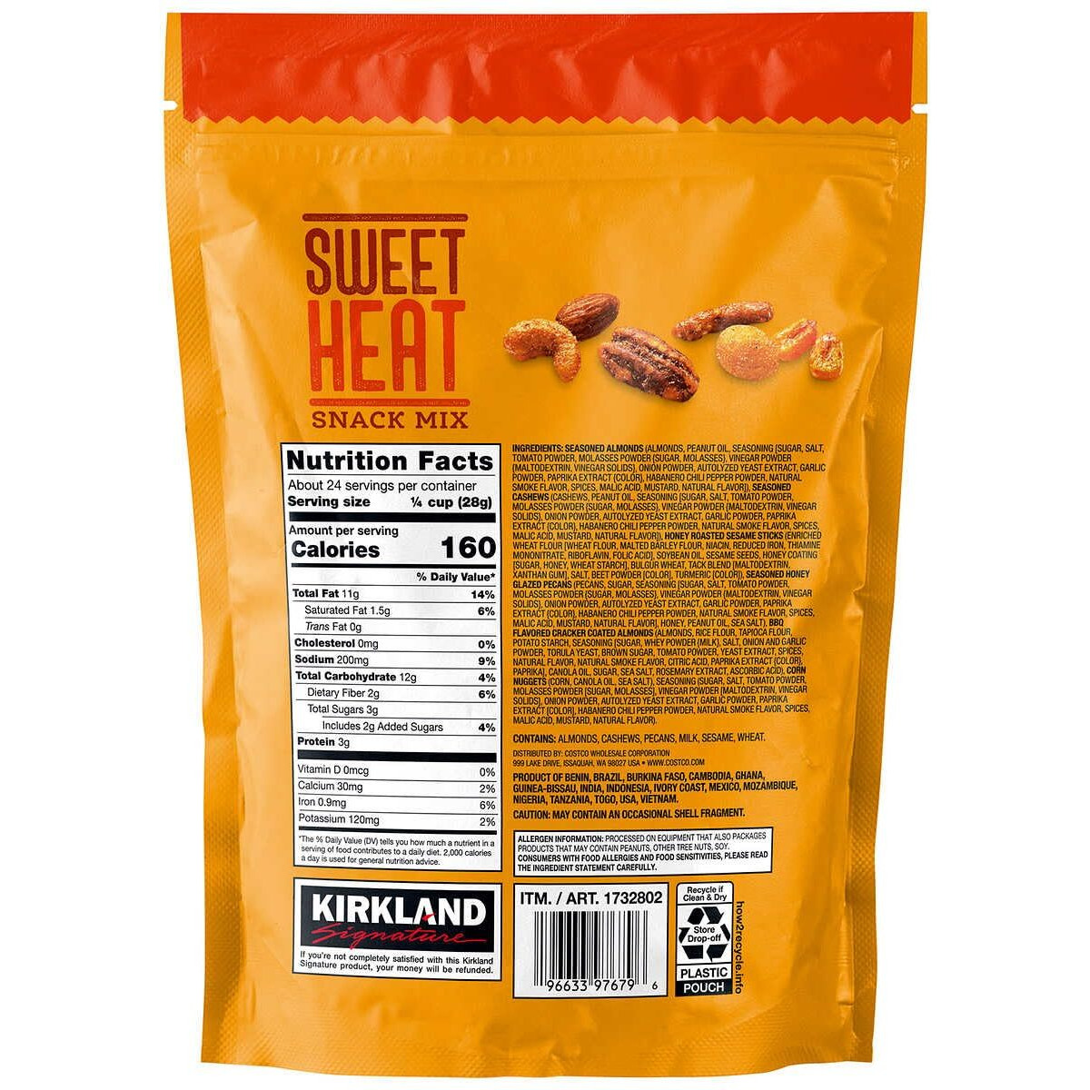 Kirkland Signature Sweet Heat Snack Mix, 24 Oz (1 Lb 8 Oz) 680G