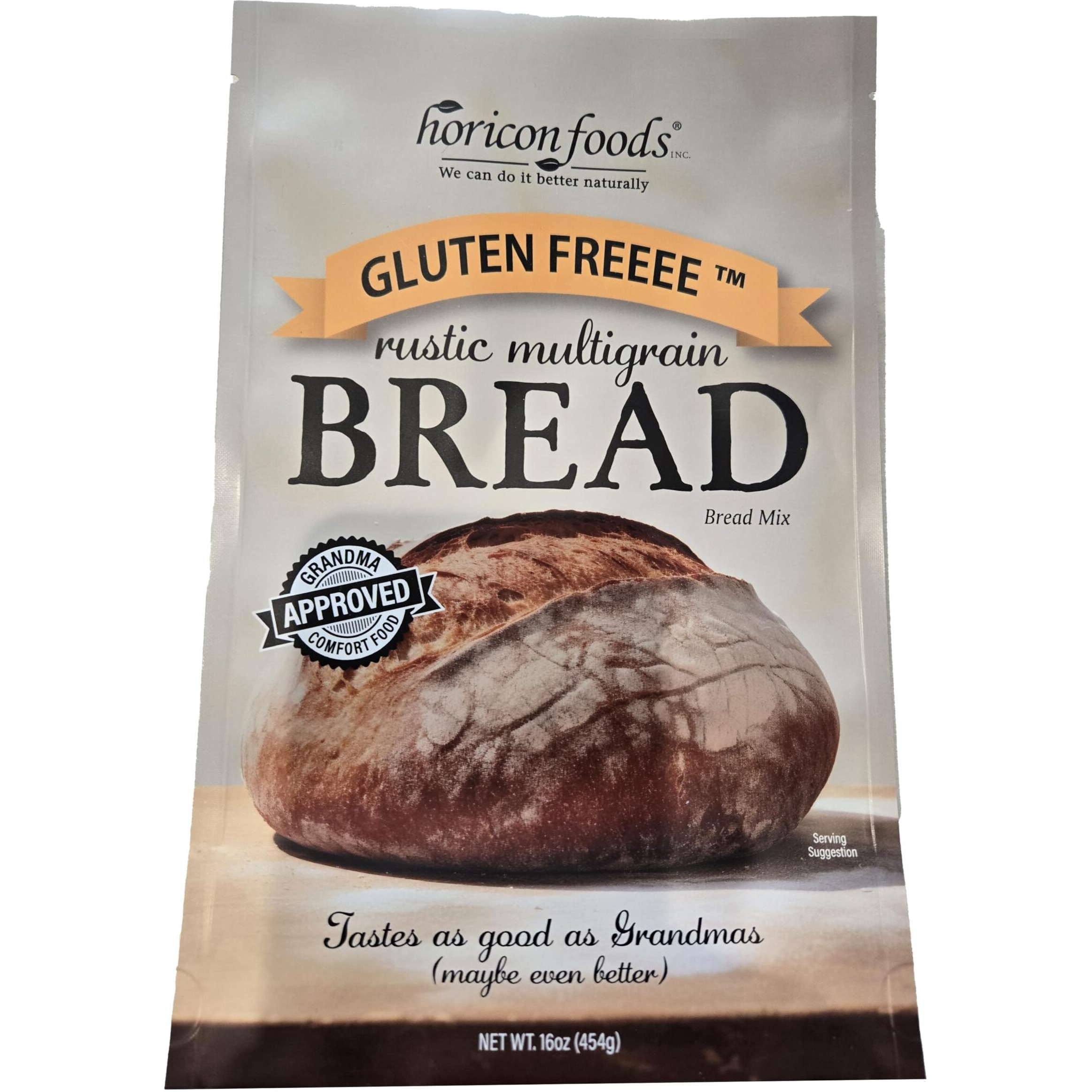Glutenfreeee Gluten Free Rustic Multigrain Bread Mix, 16 Ounce - Whole Grain, Delicious, Vegan, Breakthrough Recipe, Artisan, Crispy Crust, Develops Real Dough, Moist Crumb, Easy, Celiac Friendly