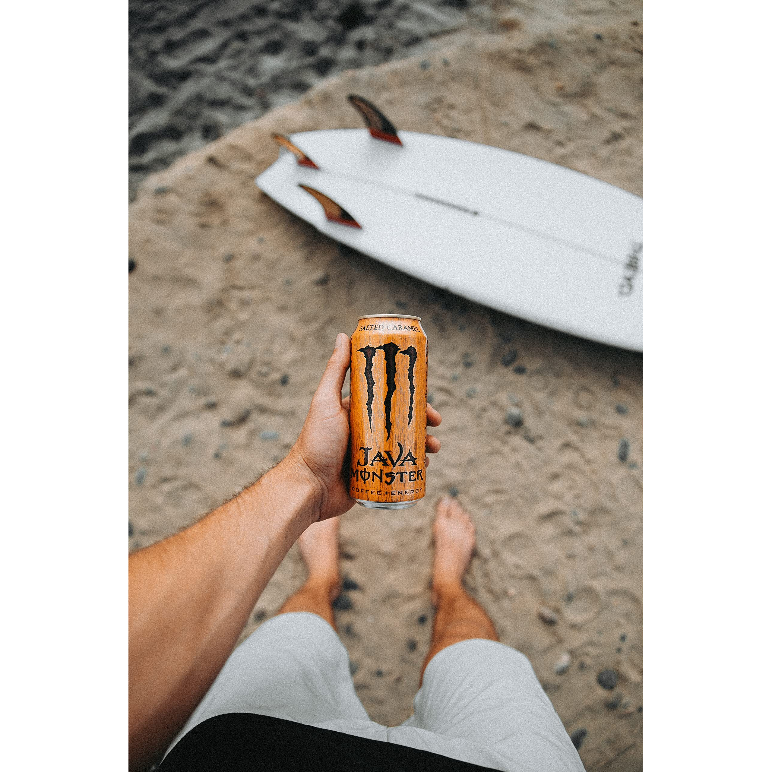 Monster Energy Java Monster Salted Caramel, Coffee + Energy Drink, 15 Fl Oz (Pack Of 12)