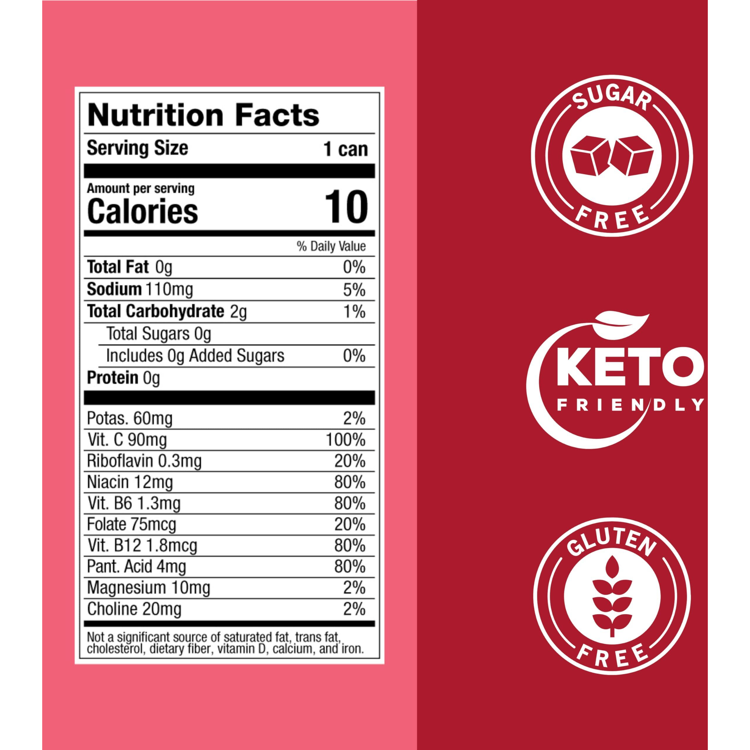 Zoa Zero Sugar Energy Drinks, Cherry Limeade - Sugar Free With Electrolytes, Healthy Vitamin C, Amino Acids, Essential B-Vitamins, And Caffeine From Green Tea - 12 Fl Oz (12-Pack)