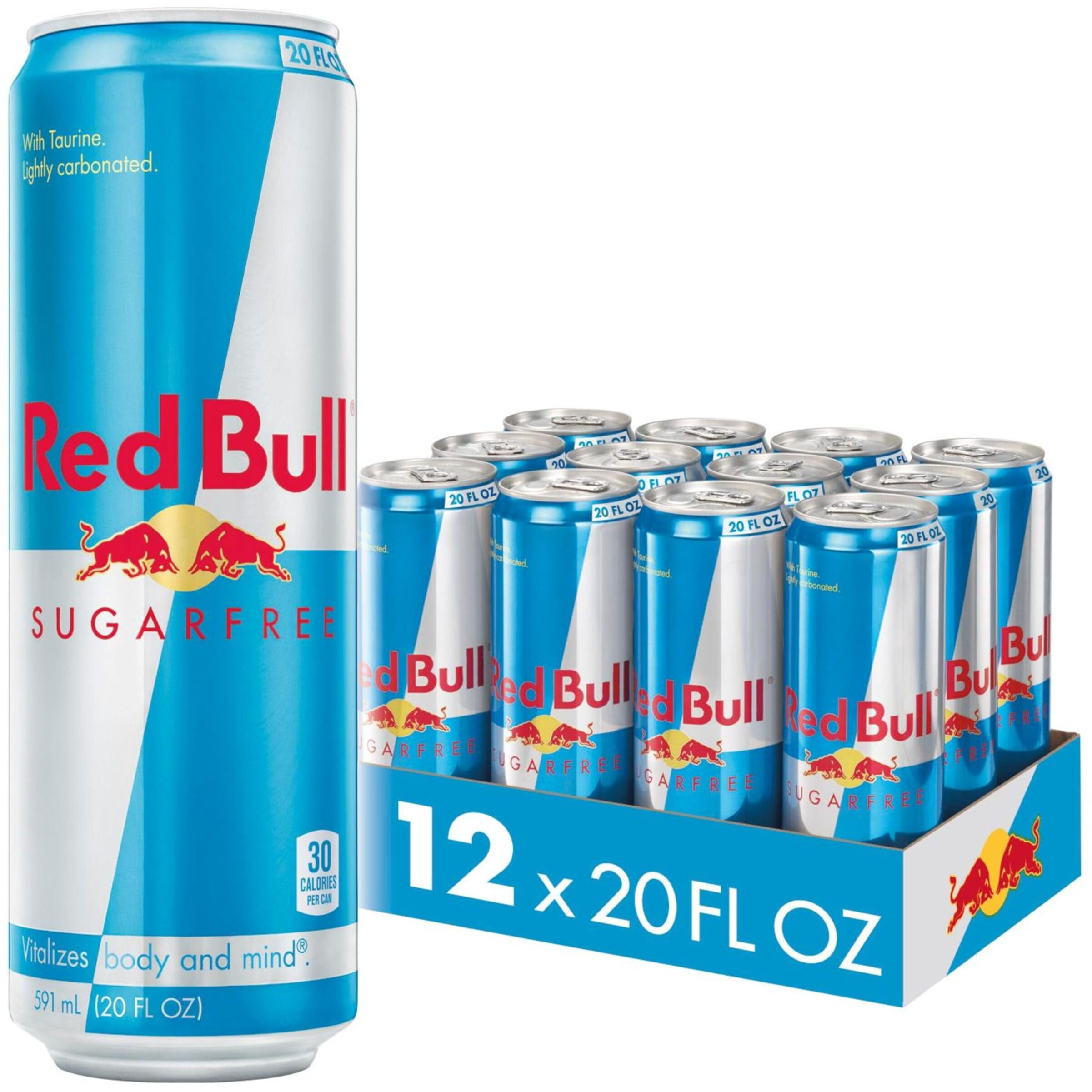 Red Bull Sugar Free Energy Drink, 20 Fl Oz (12 Count)