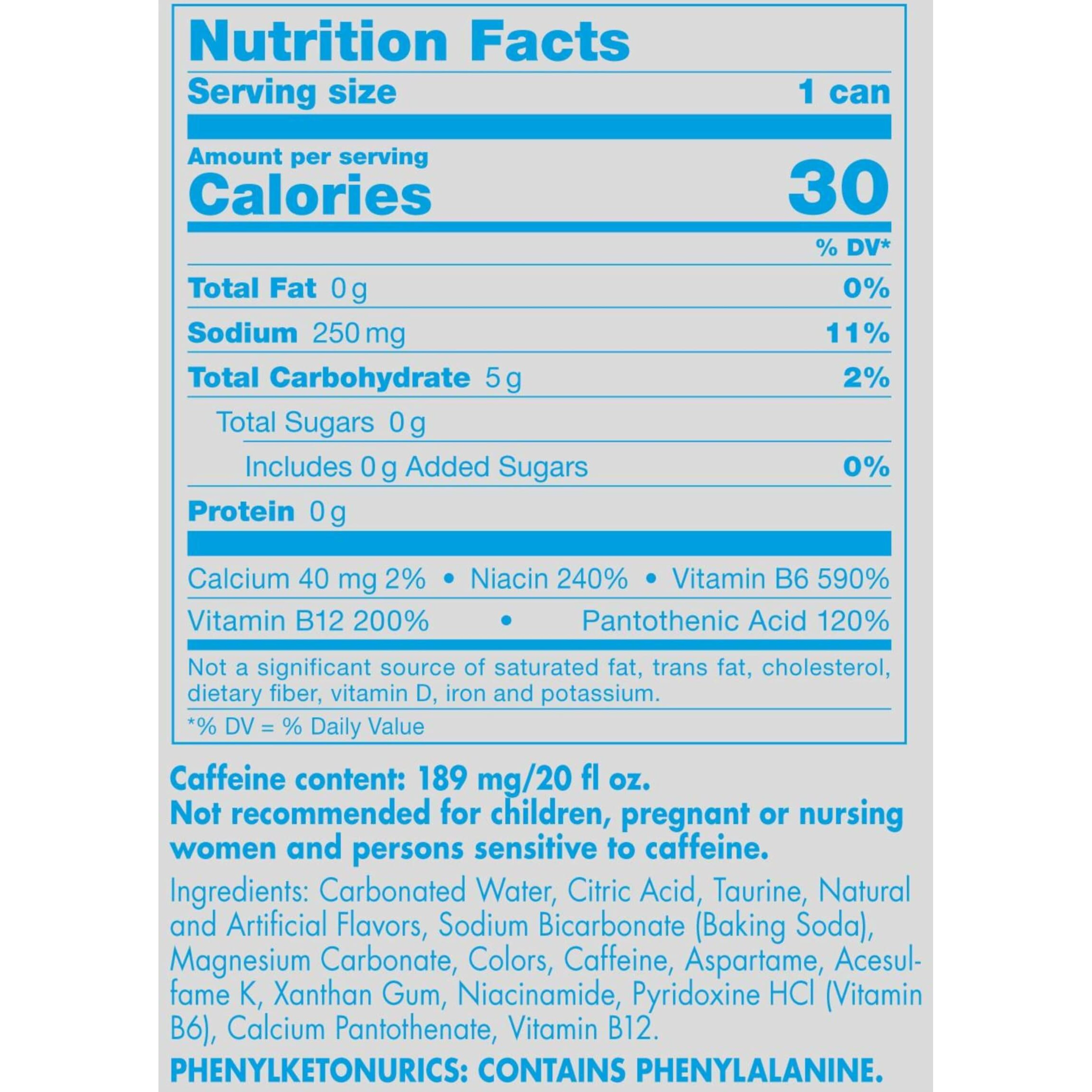 Red Bull Sugar Free Energy Drink, 20 Fl Oz (12 Count)