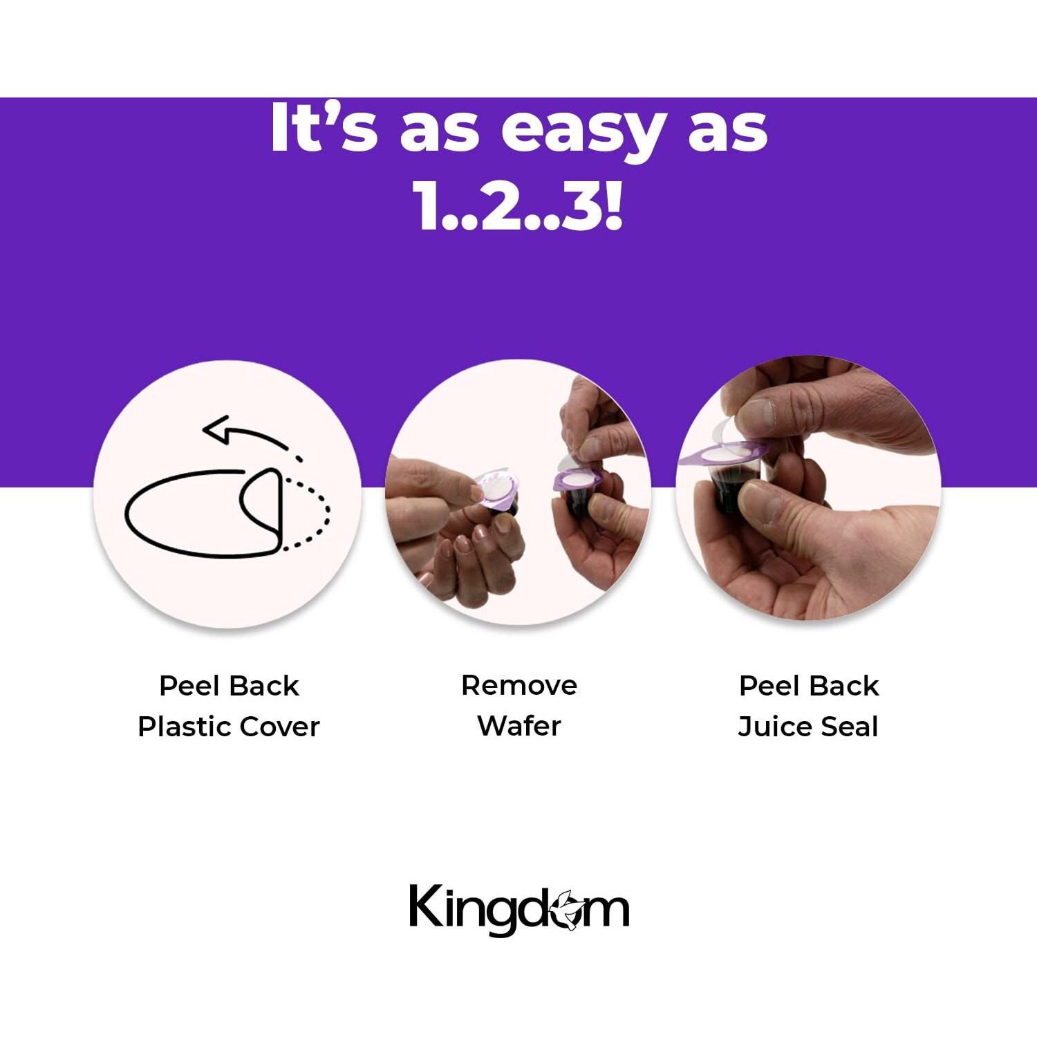 Kingdom Easy Open Prefilled Communion Cup With Wafers(500Ct) Sealed In A Single-Serving Container With One-Year Shelf Life, Perfect For Holy Eucharist Celebration In Hospitals, Summer Camps, And More