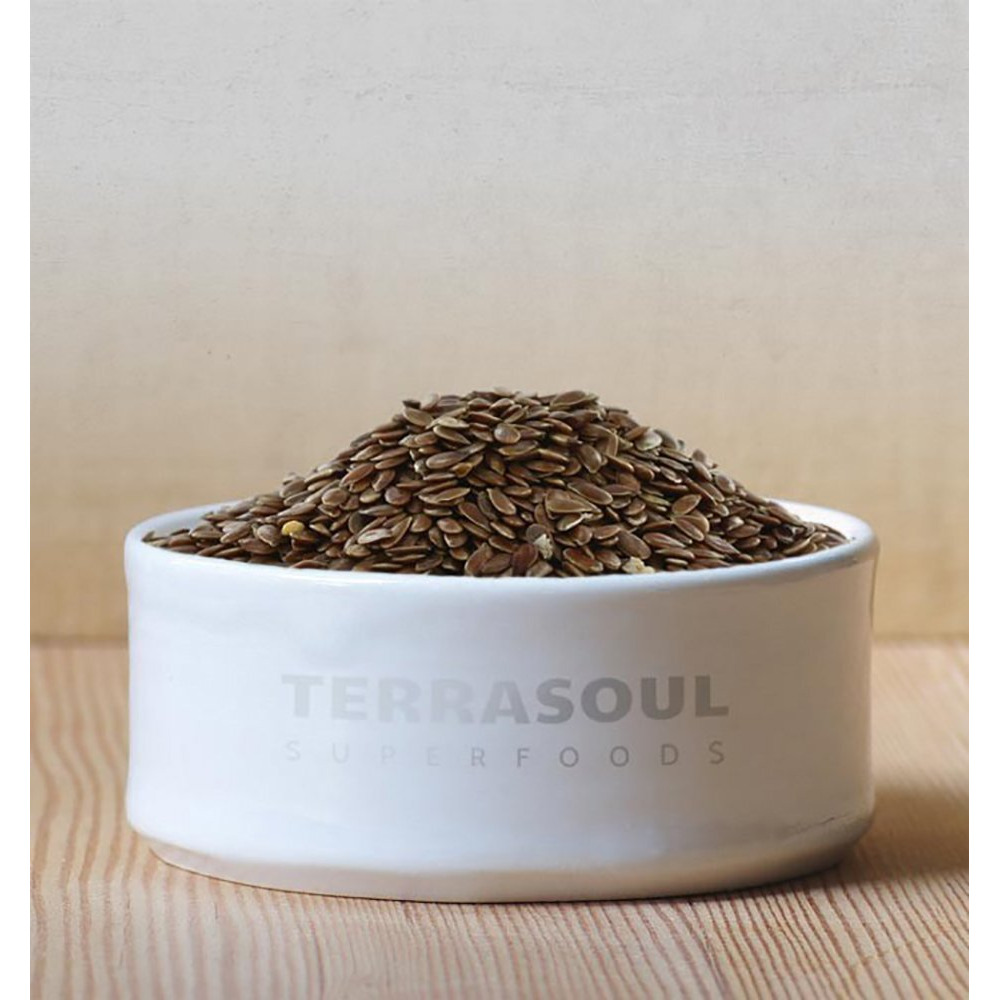 Terrasoul Superfoods Organic Brown Flax Seeds, 2 Pound