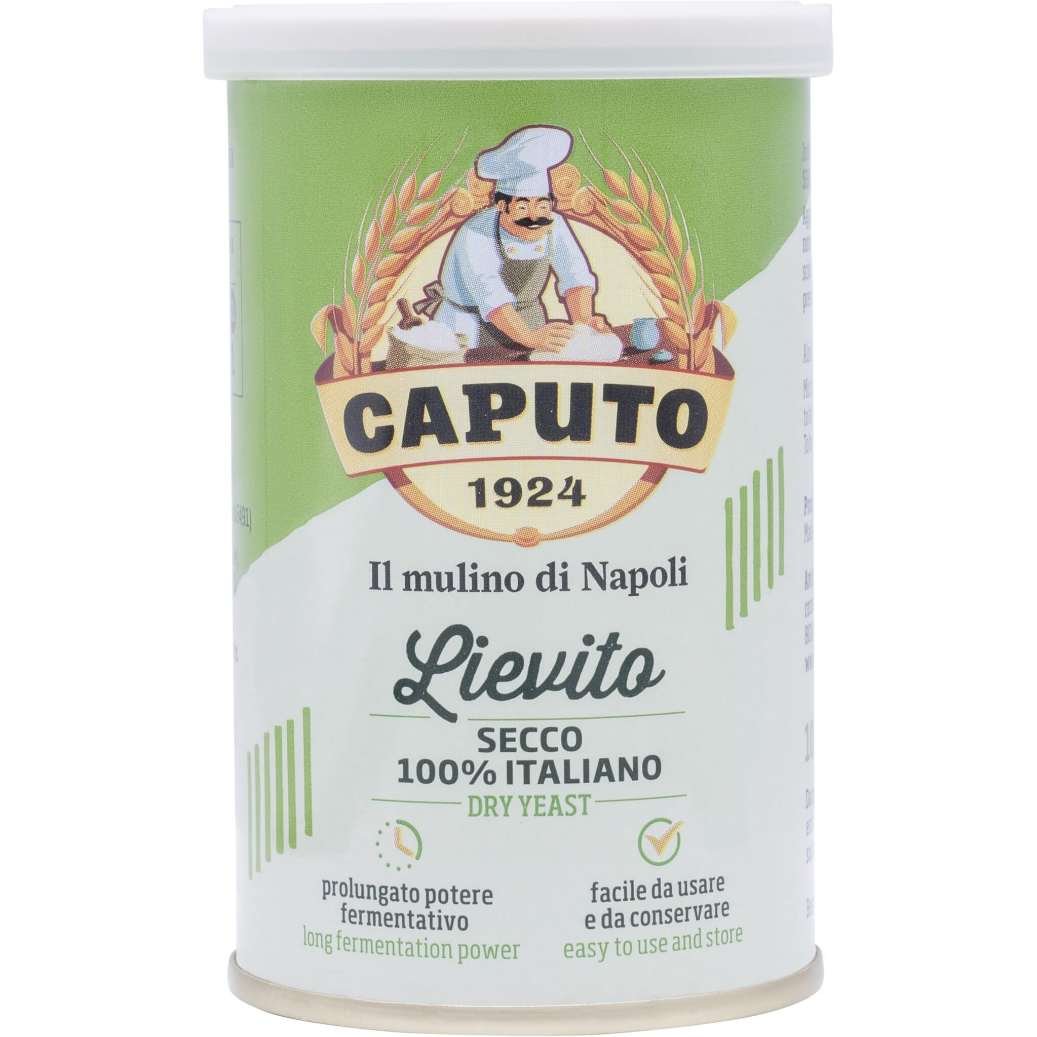 Antimo Caputo Lievito Active Dry Yeast 3.5 Ounce Can - Made In Italy - Perfect With 00 Flour