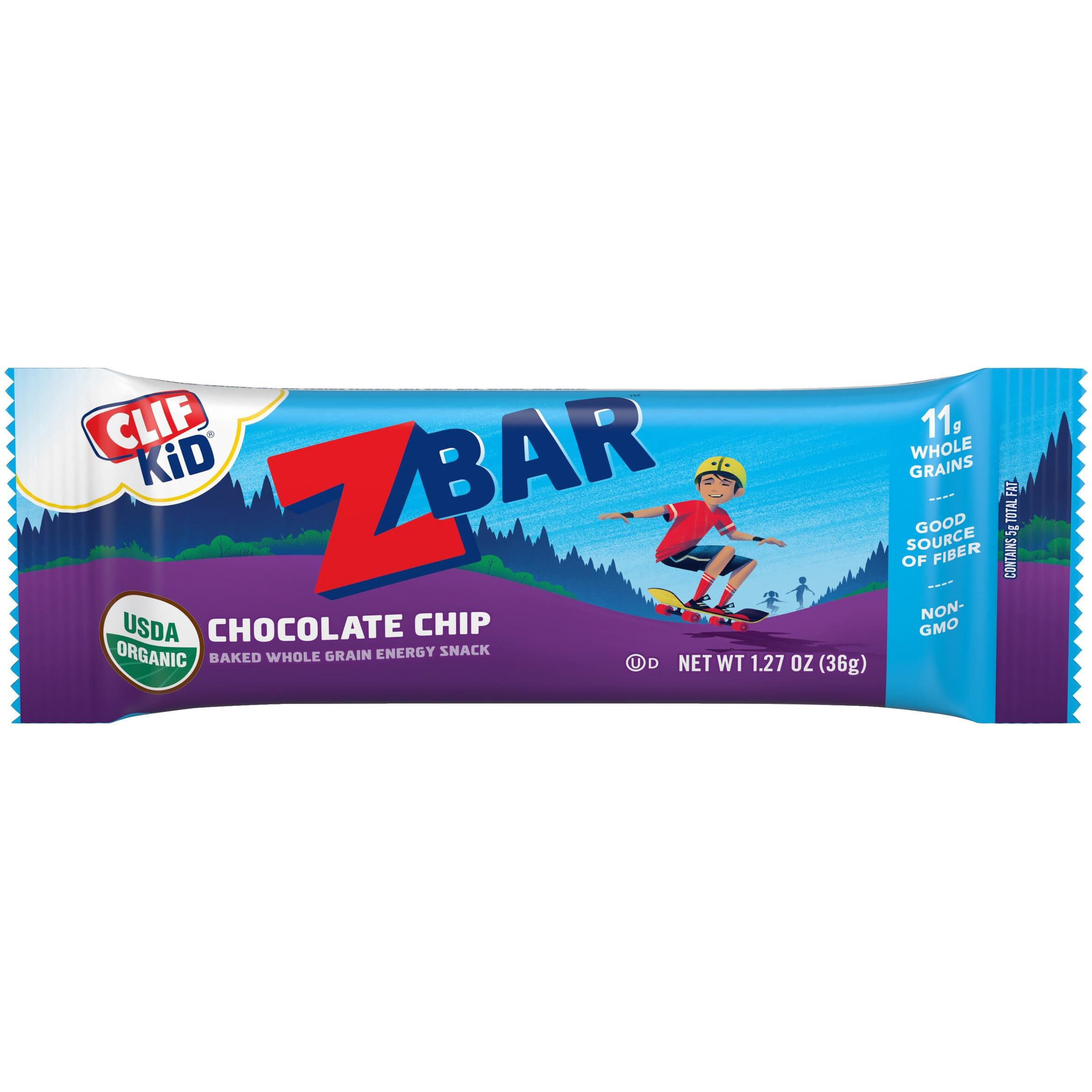 Clif Organic Chocolate Chip Z Bar, 6 Ct