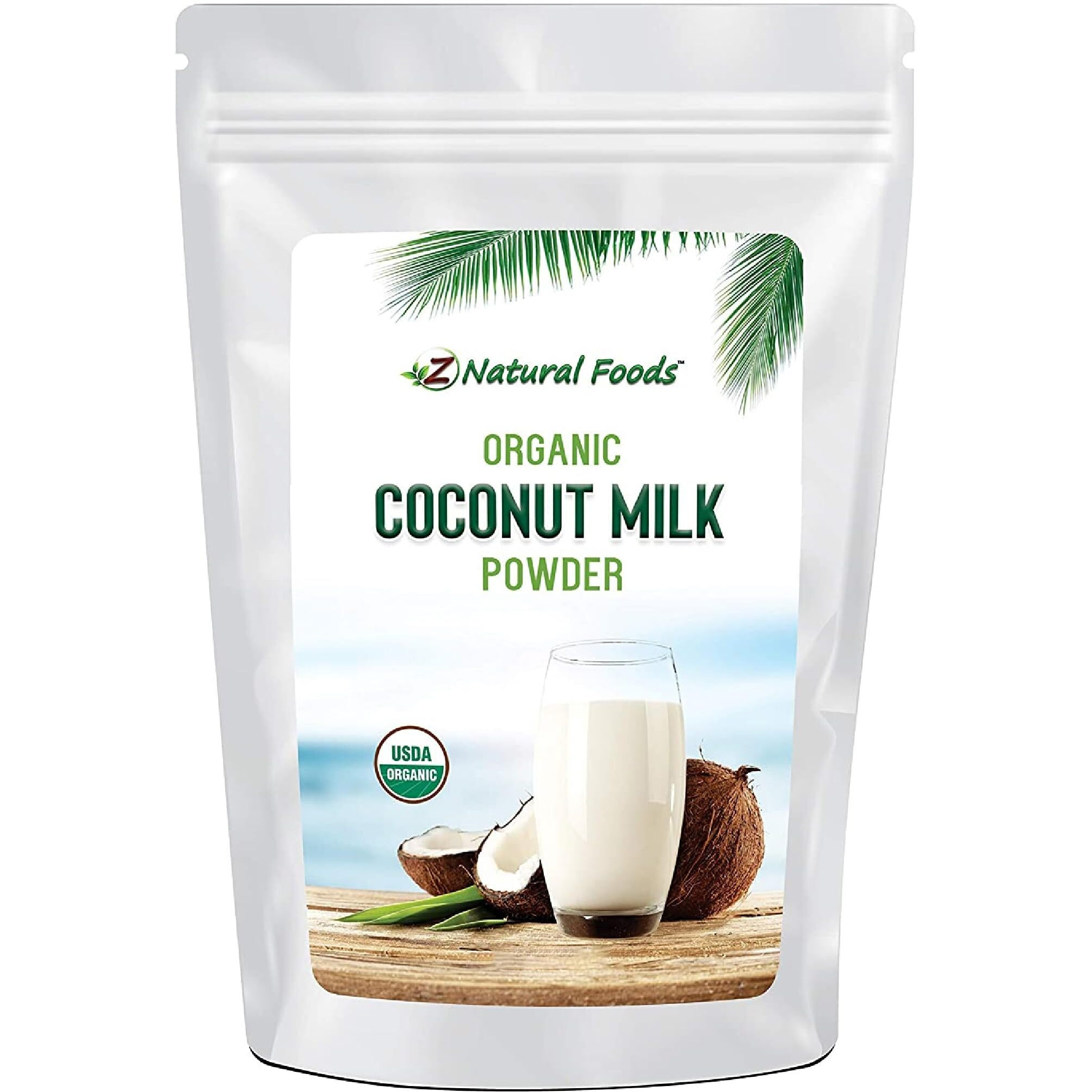 Z Natural Foods Organic Coconut Milk Powder - All-Natural Vegan Dairy-Free Alternative With Mcts - Unsweetened Coconut Creamer For Coffee & Smoothies - Gluten-Free, Non-Gmo, 33 Lbs