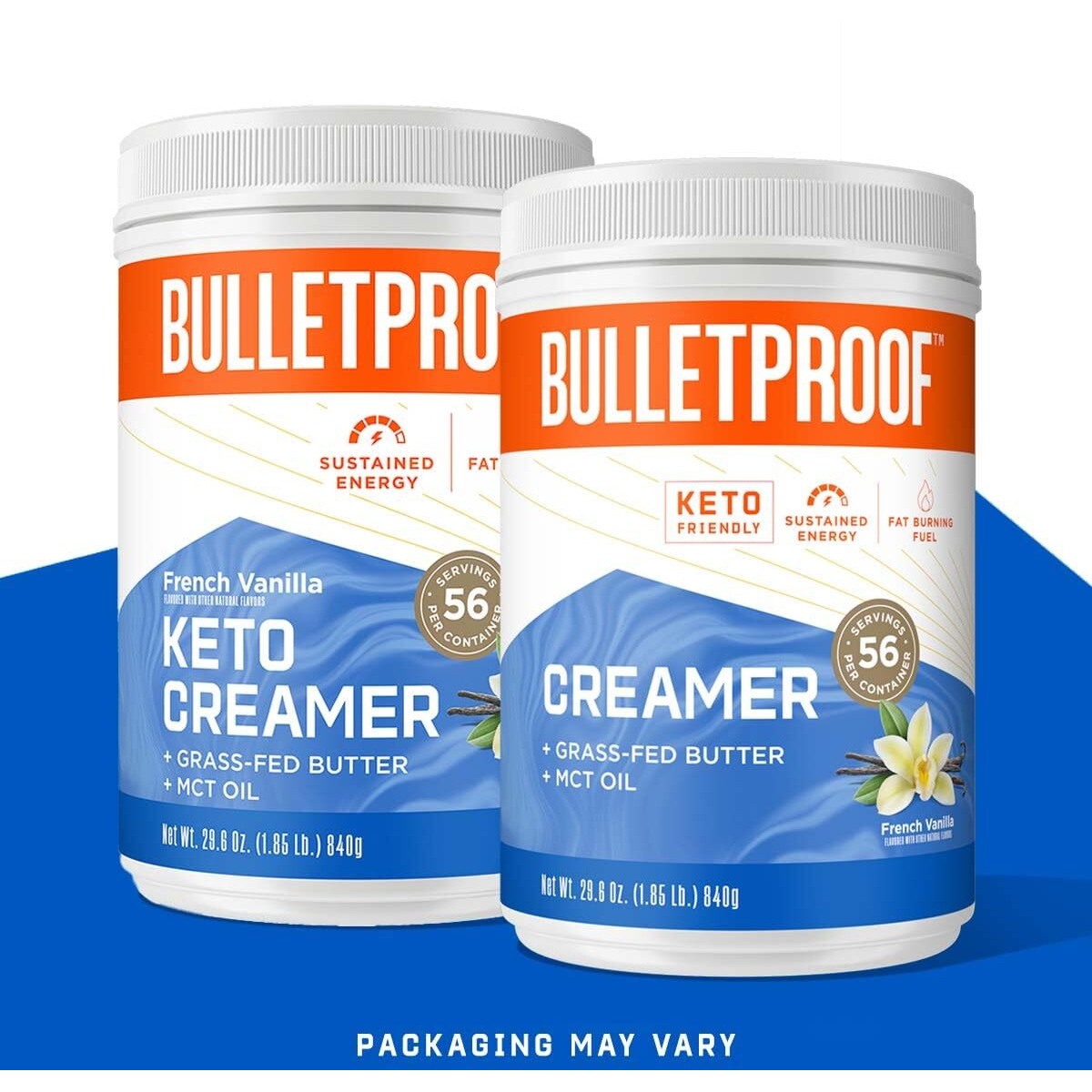 Bulletproof French Vanilla Creamer, 29.6 Ounces, Keto Coffee Creamer With Mct Oil And Grass-Fed Butter, Value Offering, Packaging May Vary