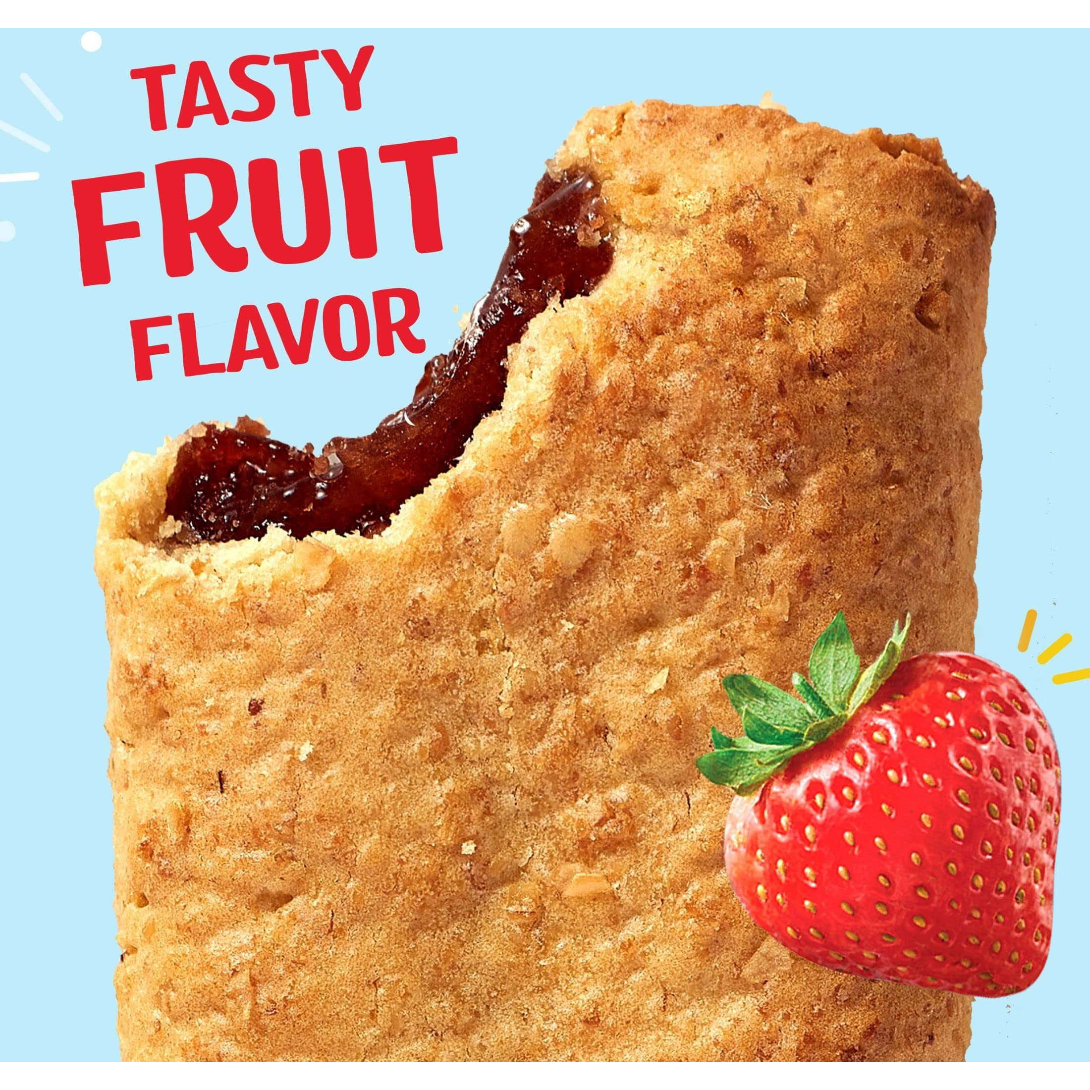 Nutri-Grain Soft Baked Breakfast Bars, Made With Whole Grains, Kids Snacks, Value Pack, Strawberry, 20.8Oz Box (16 Bars)