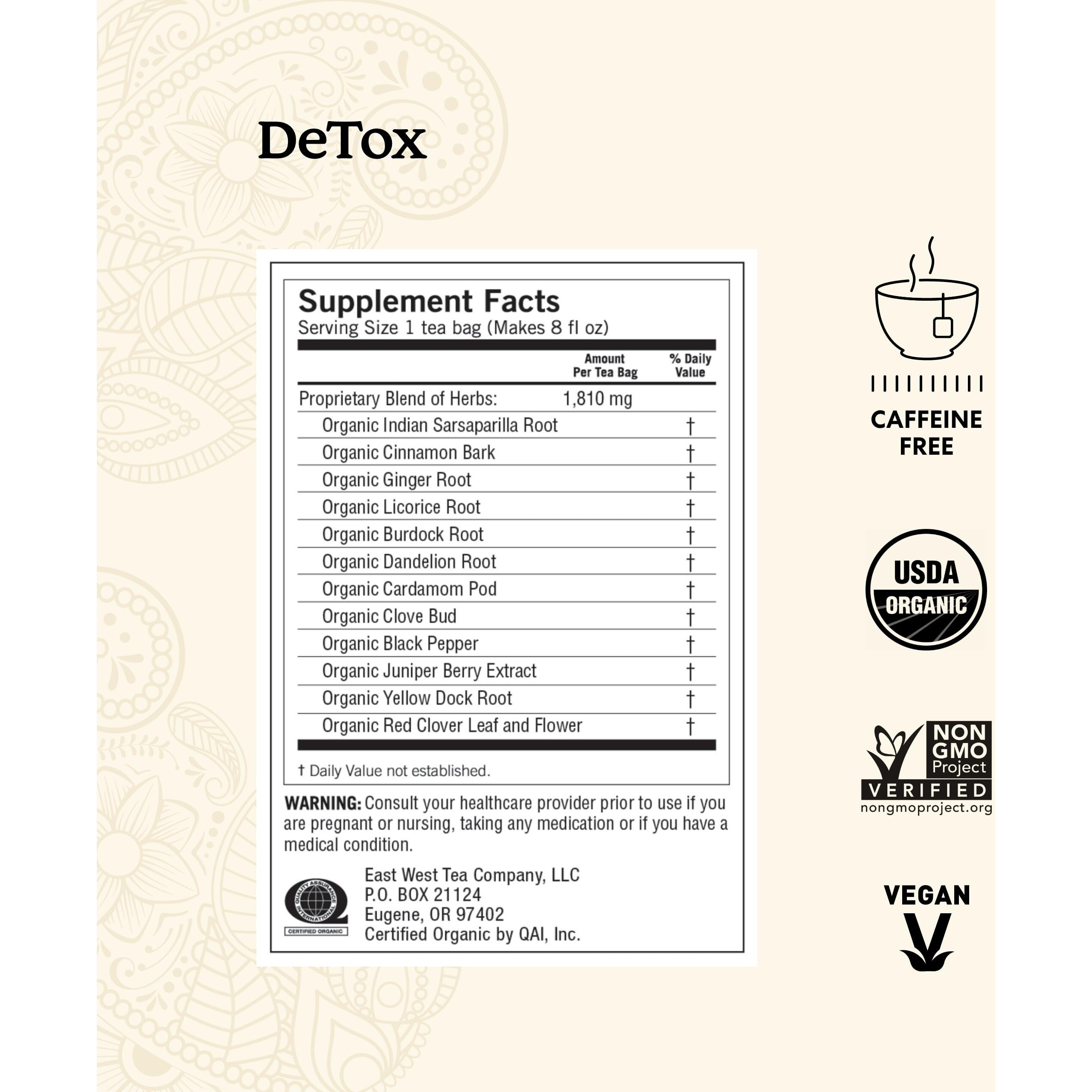 Yogi Tea Herbal Detox Variety Pack - 16 Tea Bags Per Pack (3 Packs) - Organic Detox Tea Sampler - Includes Detox Tea, Peach Detox Tea & Roasted Dandelion Spice Detox Tea - Tea Assortment