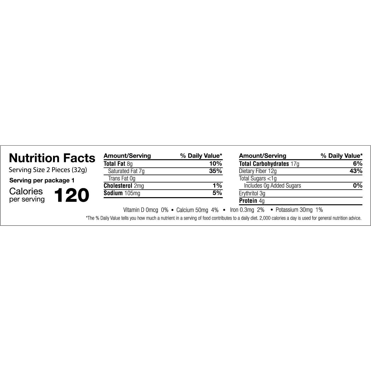 Keto Wise Fat Bombs - Crispy Caramels - 16 Packs 32G Each