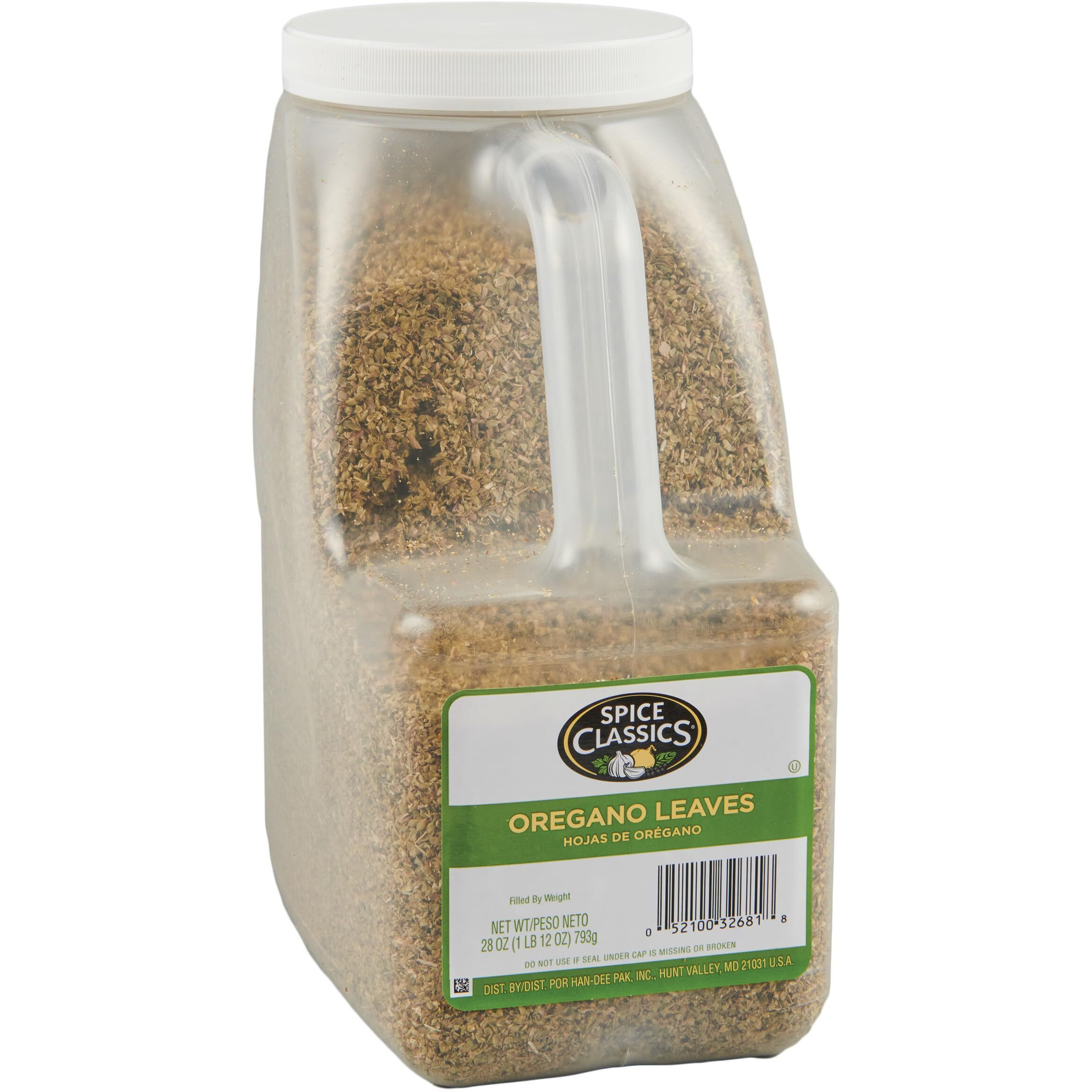 Spice Classics Oregano Leaves, 1.75 Lb - One 1.75 Pound Container Of Dried Oregano Leaves For Back-Of-House Use, Perfect For Pastas, Pizza Sauces, Marinades, Vegetables And More